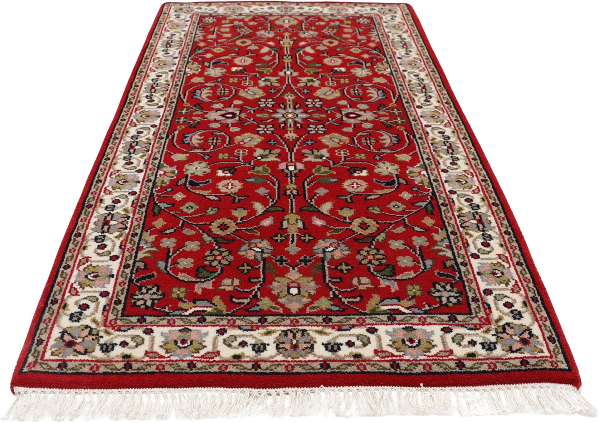 Bijar Orientteppich aus Indien, 74 × 141 cm