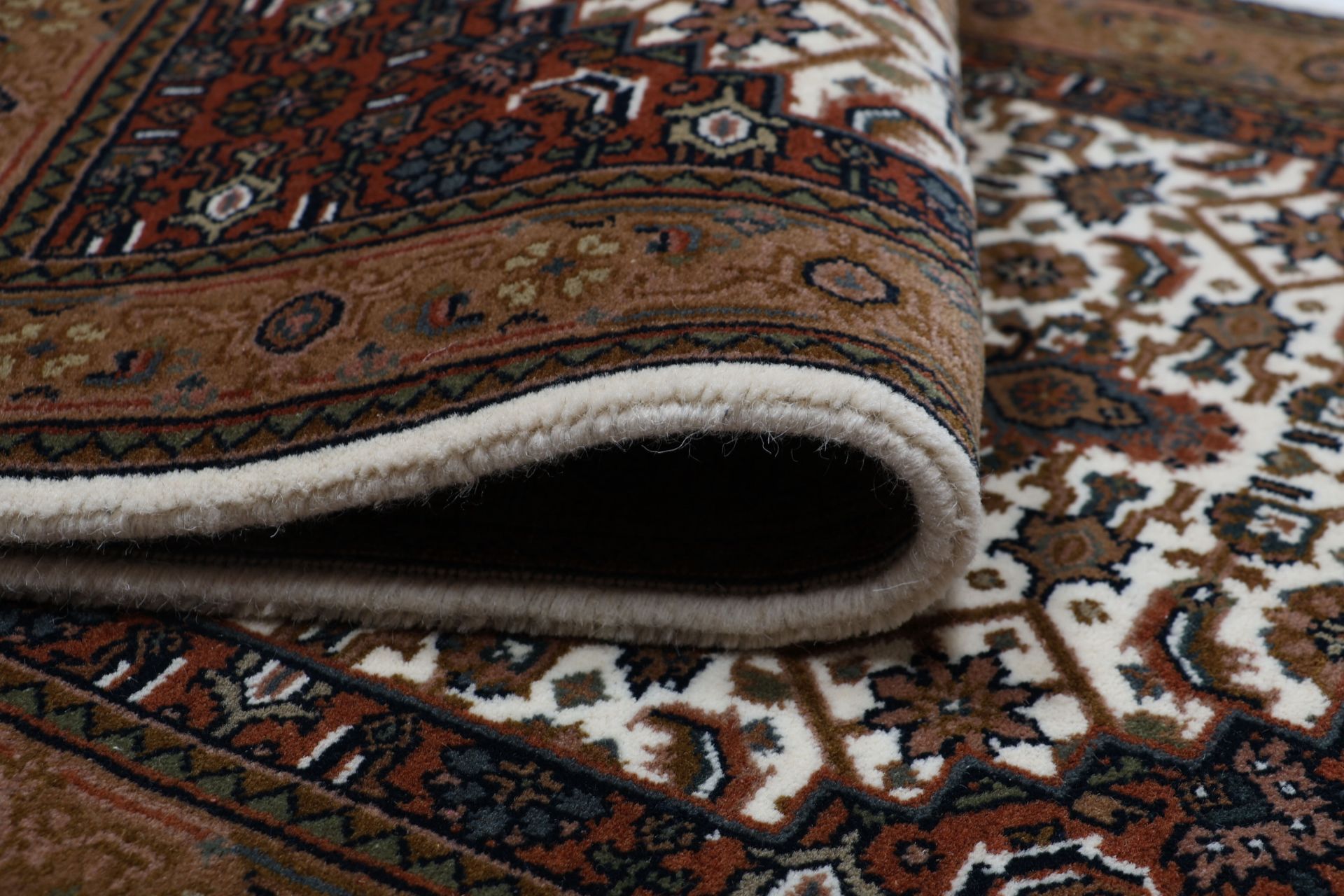 Bijar Orientteppich 80 × 200 cm aus Wolle, handgeknüpft