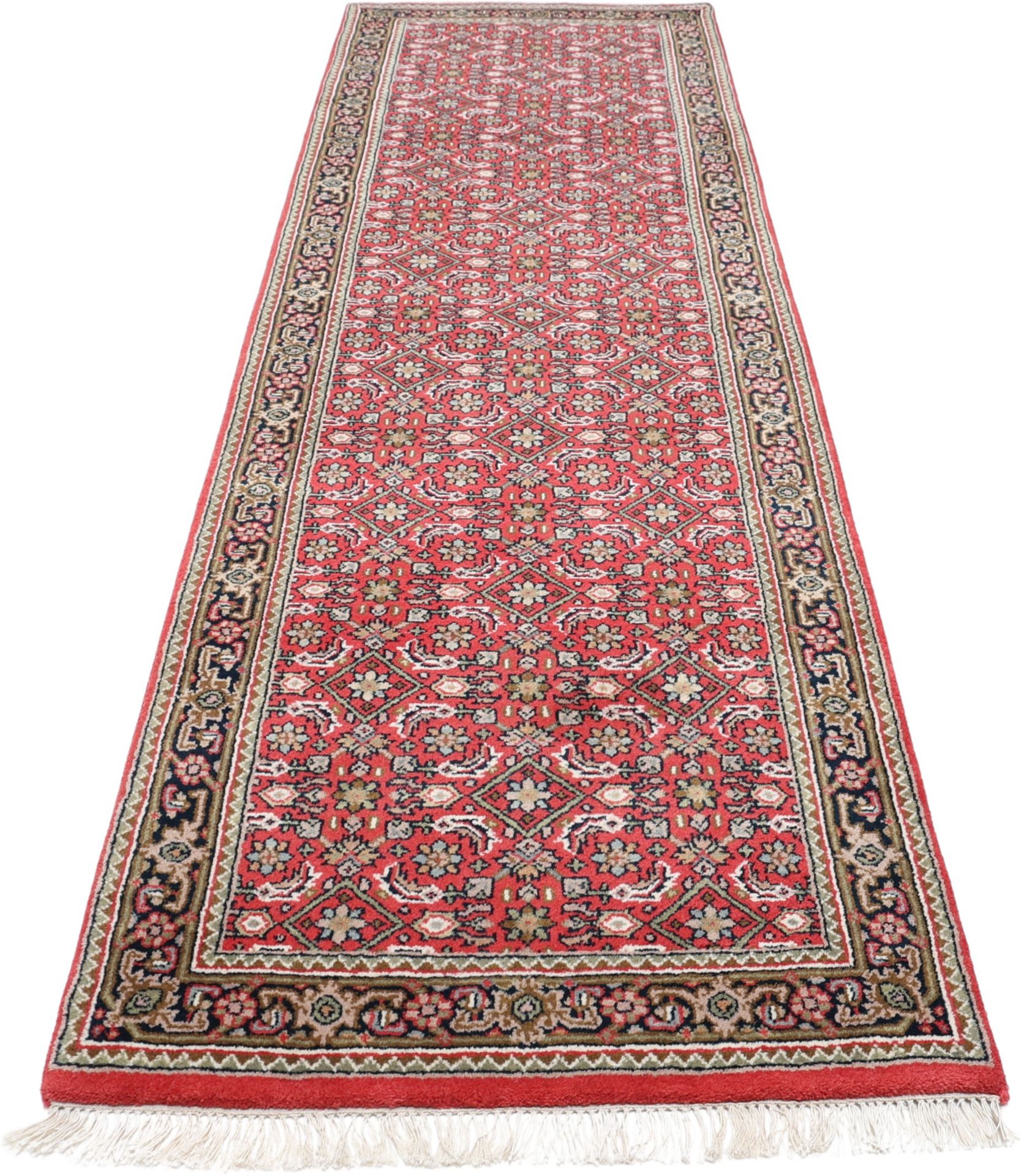 Bijar Orientteppich aus Indien, 77 × 255 cm