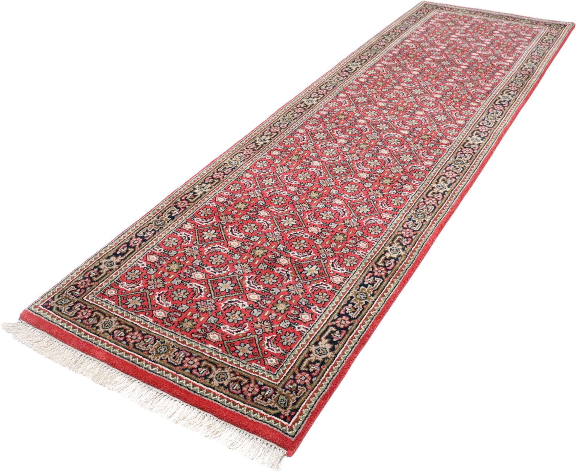 Bijar Orientteppich aus Indien, 77 × 255 cm