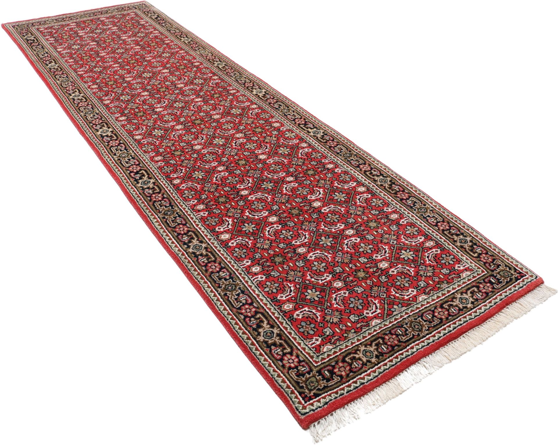 Bijar Orientteppich aus Indien, 77 × 255 cm