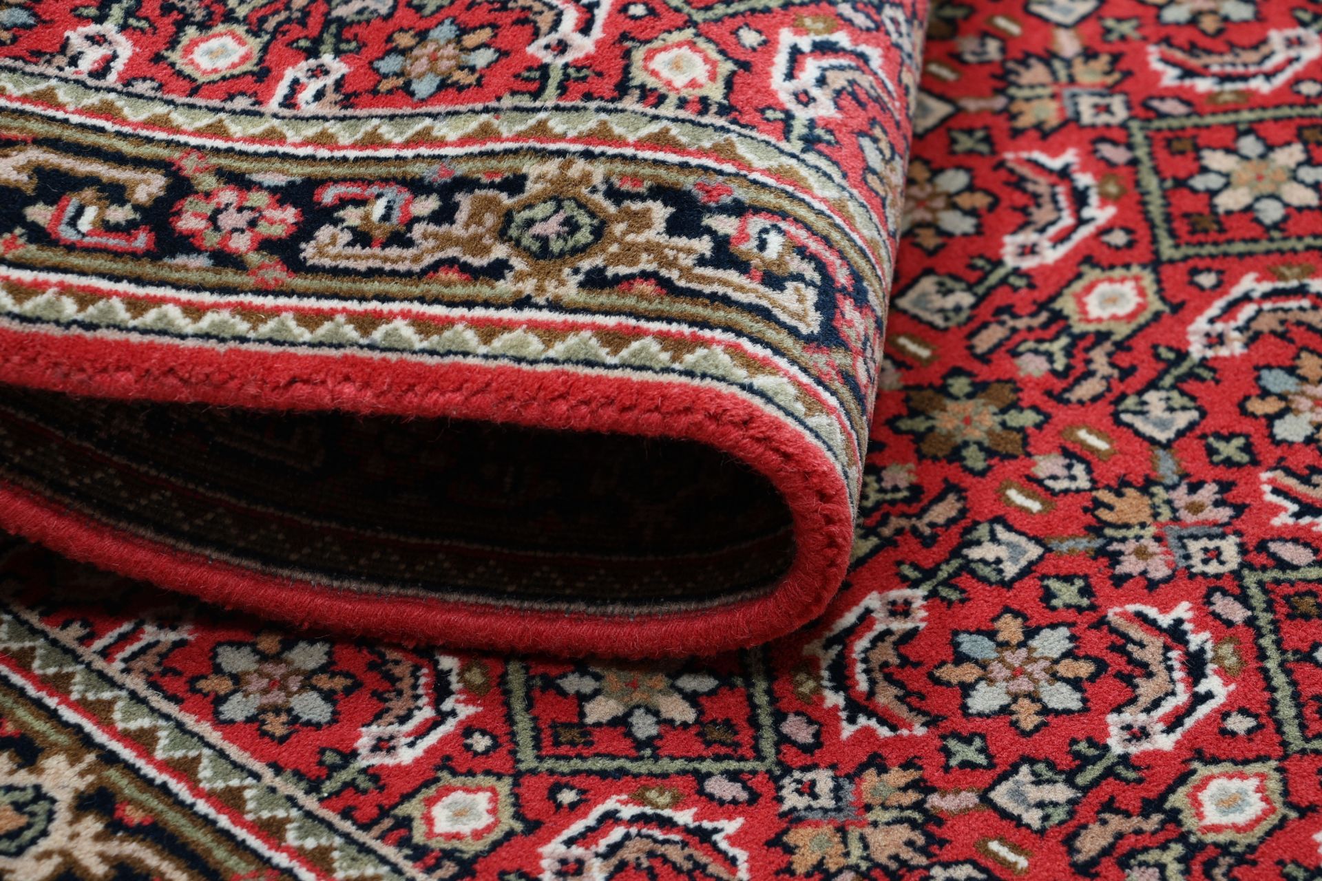 Bijar Orientteppich aus Indien, 77 × 255 cm