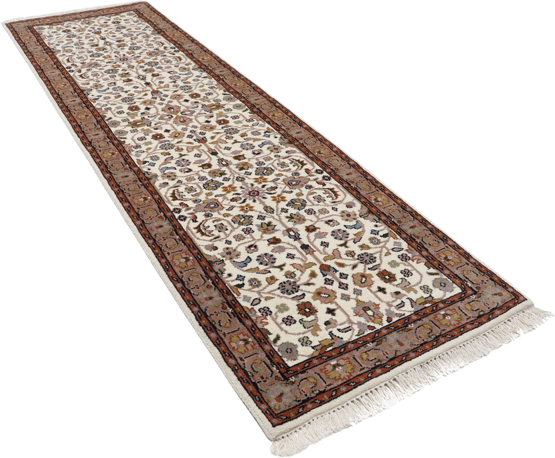 Bijar Orientteppich aus Indien, 73 × 250 cm