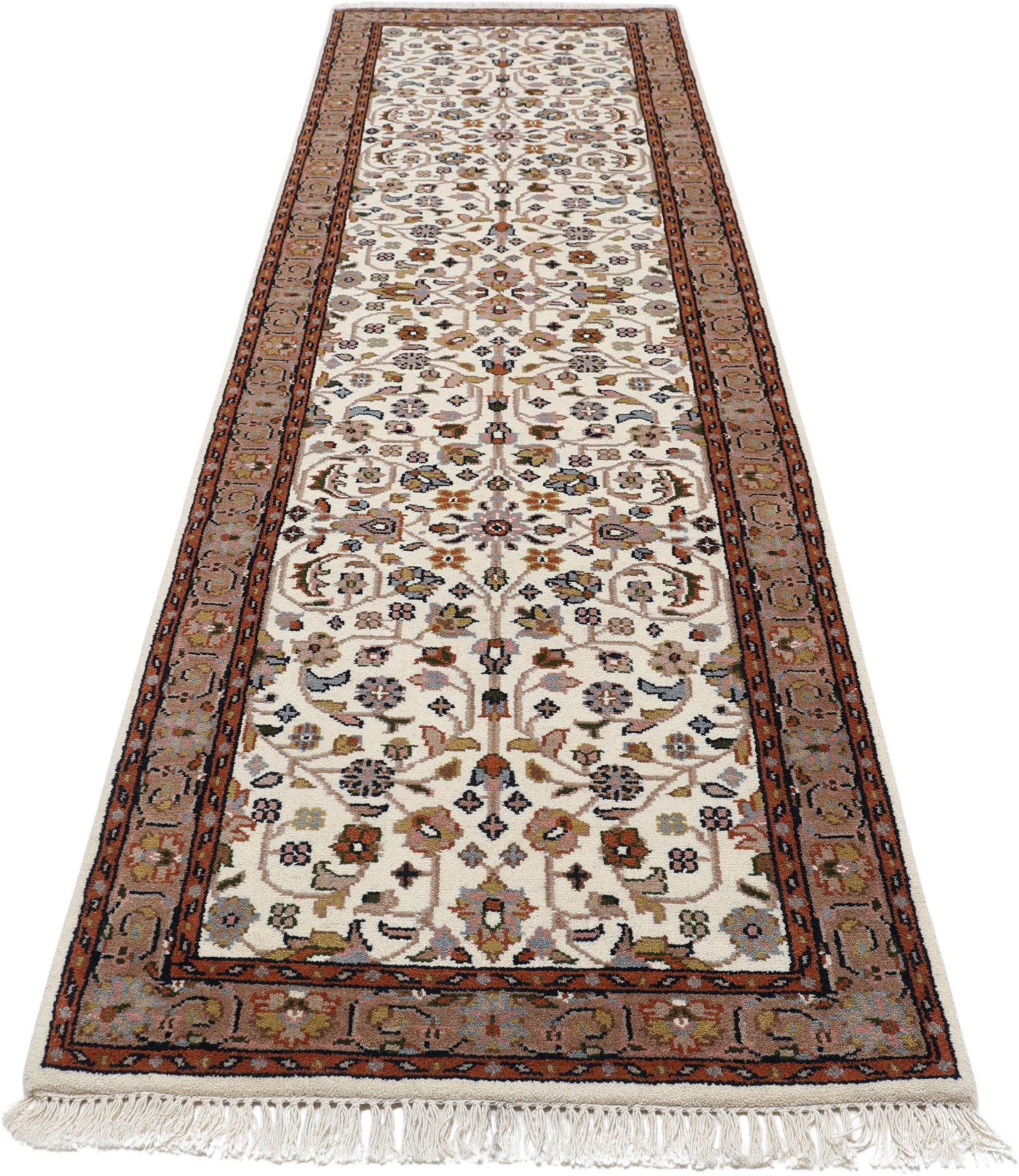 Bijar Orientteppich aus Indien, 73 × 250 cm