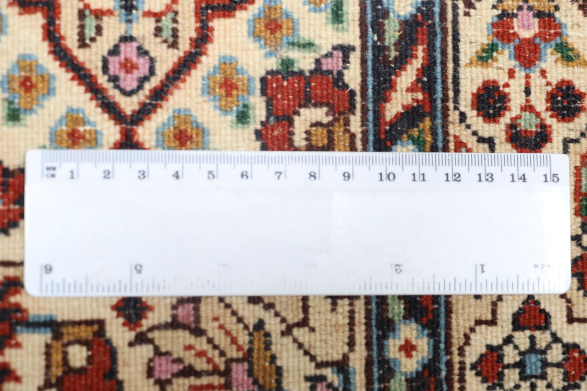 Handgeknüpfter Moud Perserteppich, 205 × 312 cm, Wolle