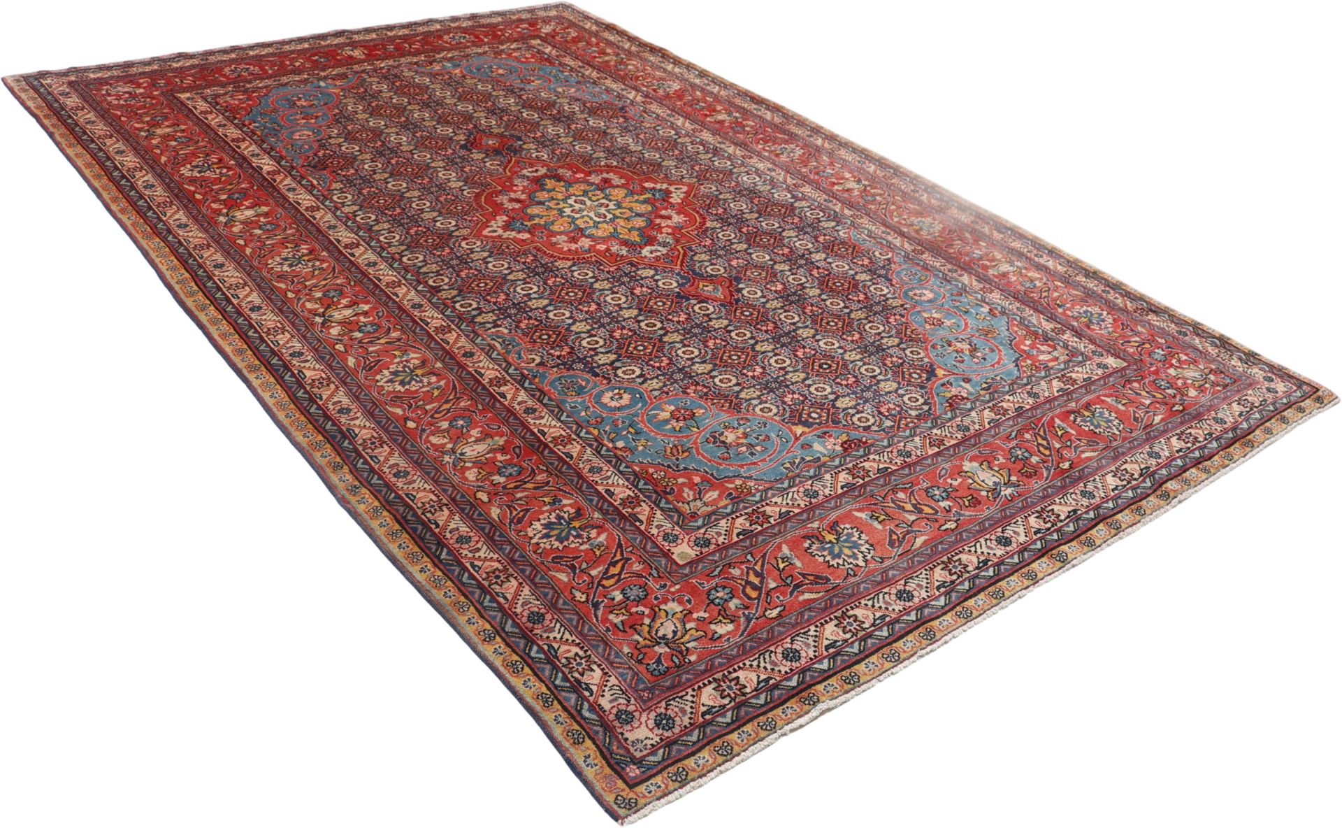 Handgeknüpfter Hamadan Perserteppich 203 × 315 cm