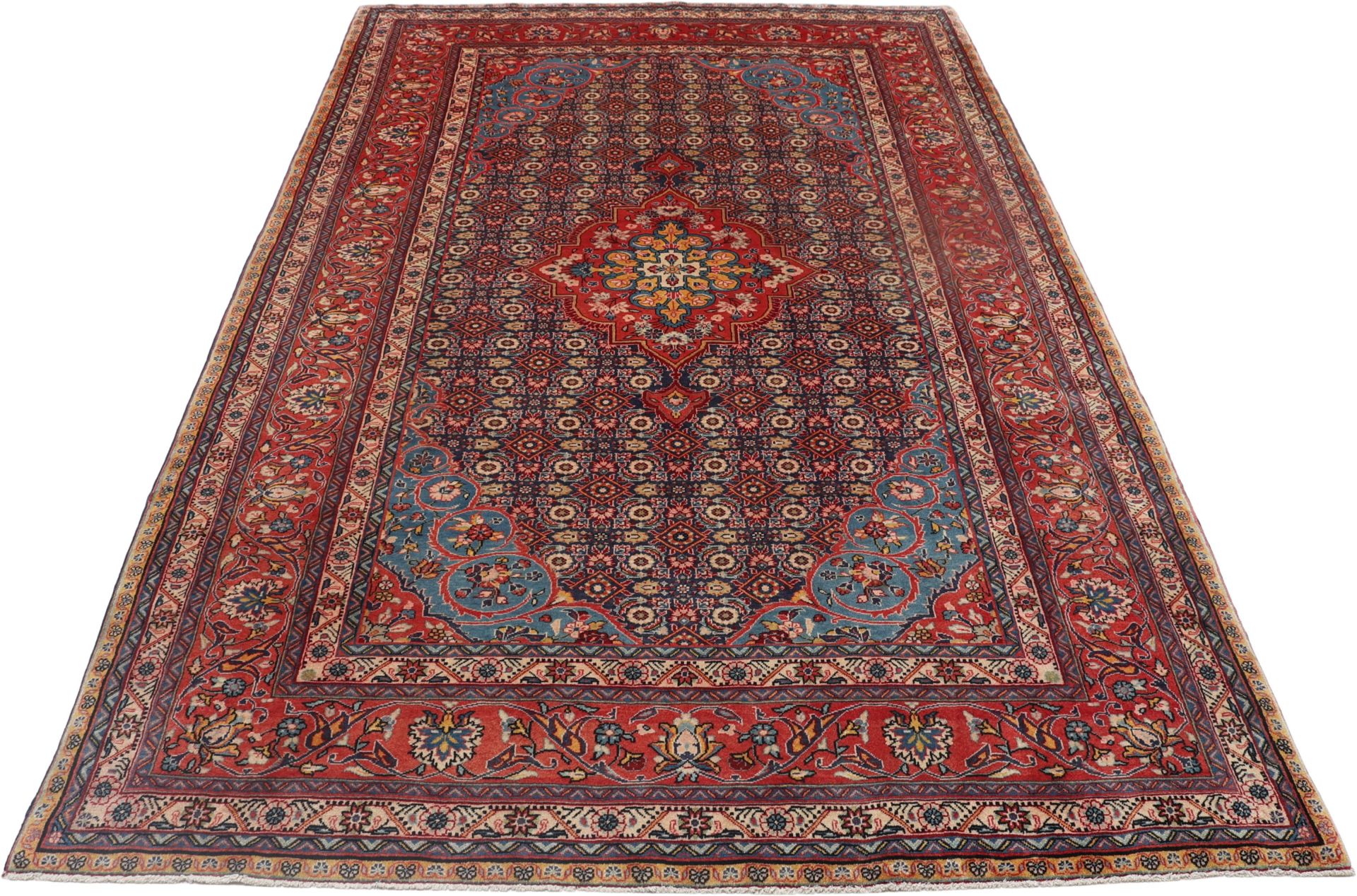 Handgeknüpfter Hamadan Perserteppich 203 × 315 cm