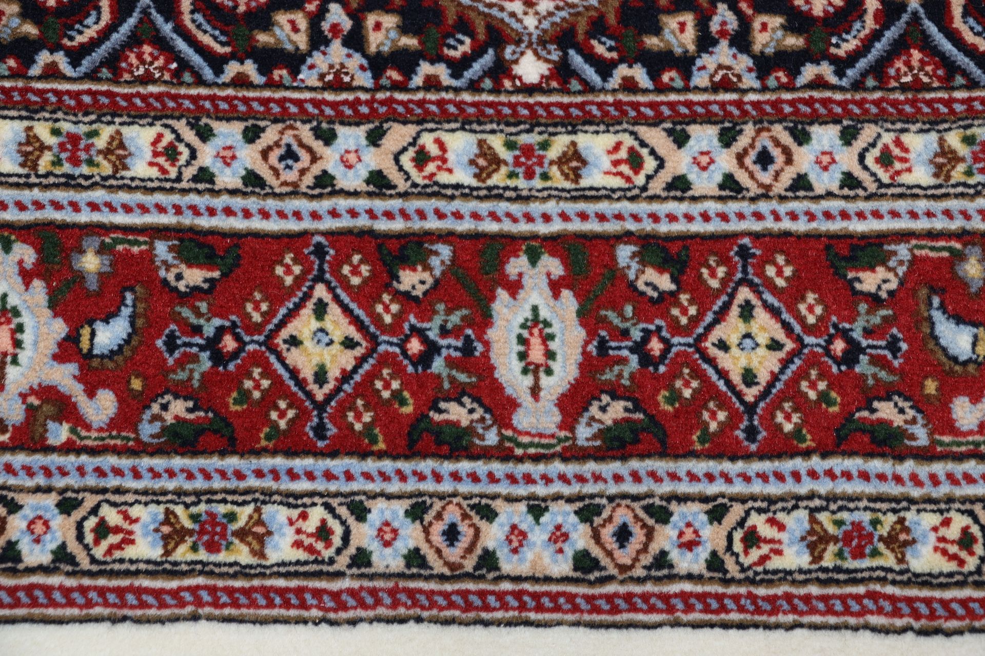 Handgeknüpfter Moud Perserteppich 77 × 317 cm