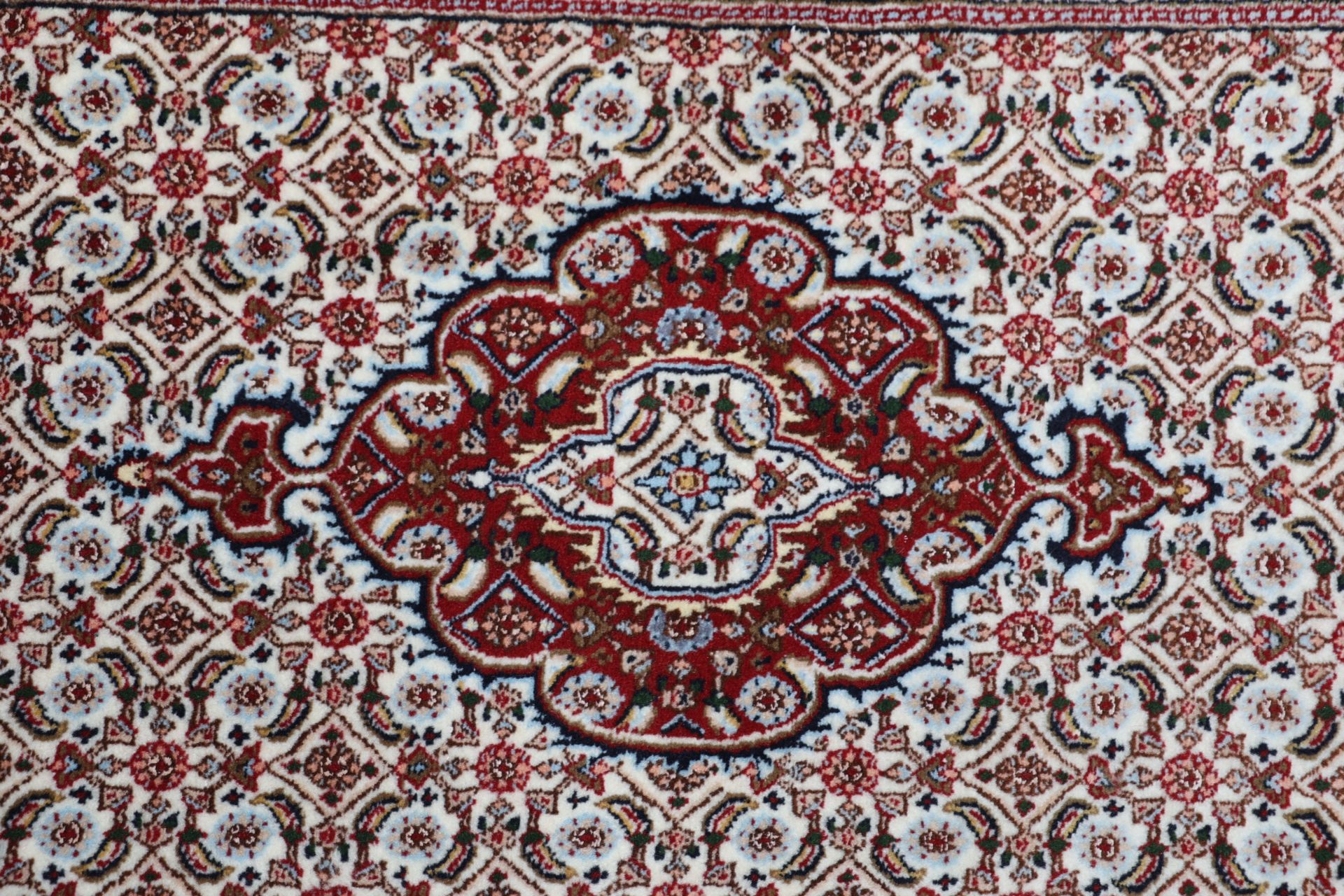 Handgeknüpfter Moud Perserteppich 77 × 317 cm