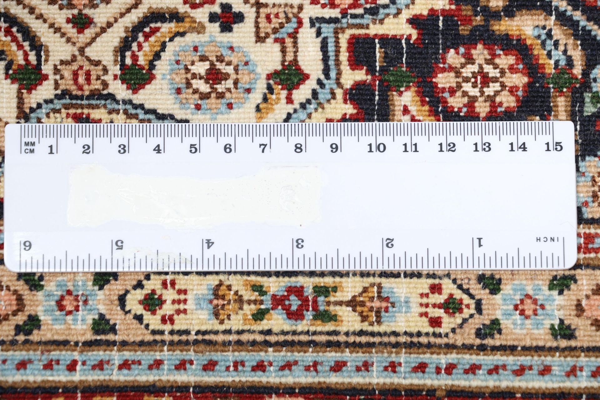 Handgeknüpfter Moud Perserteppich 77 × 317 cm