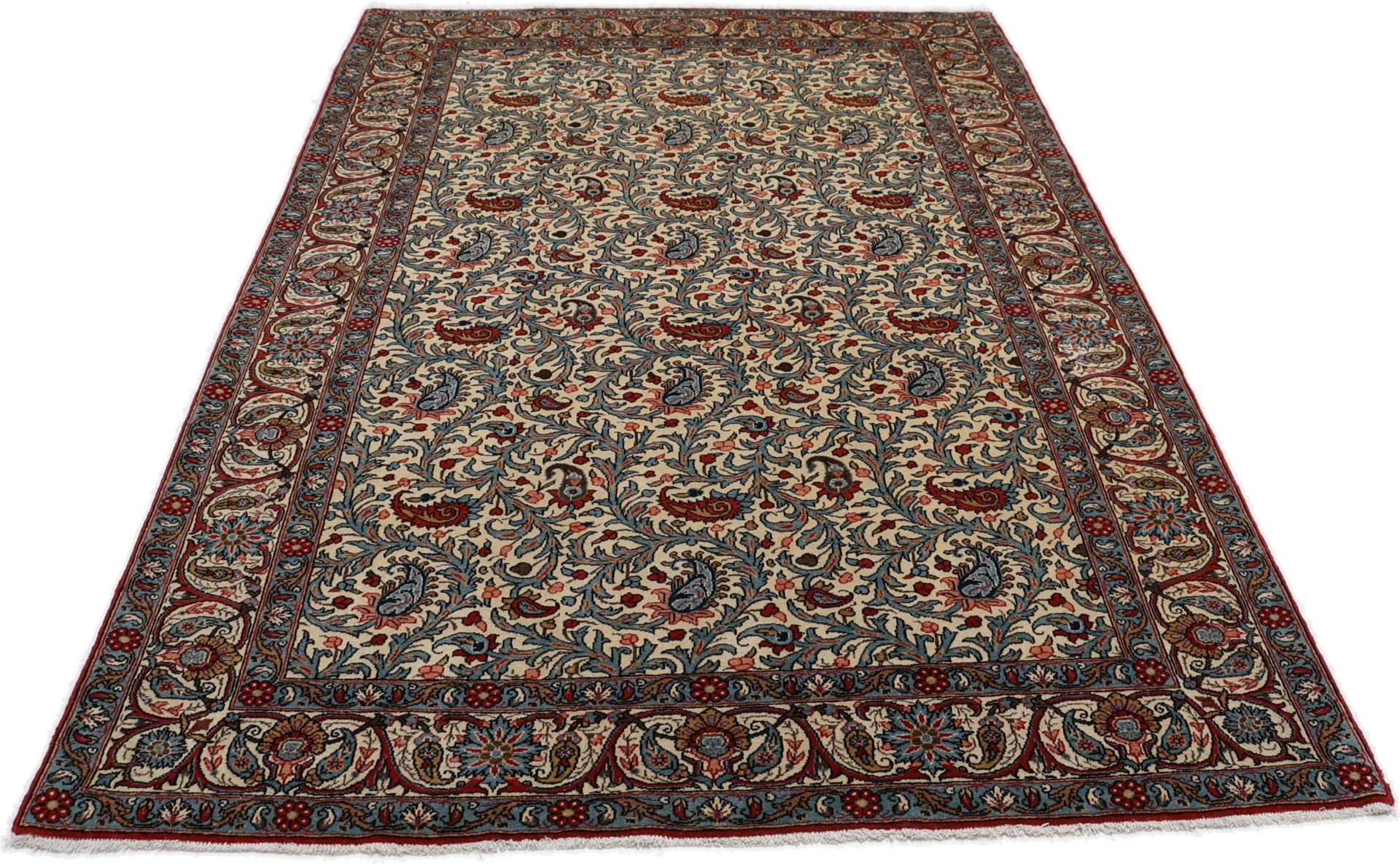Handgeknüpfter Ghom Perserteppich 138 × 210 cm