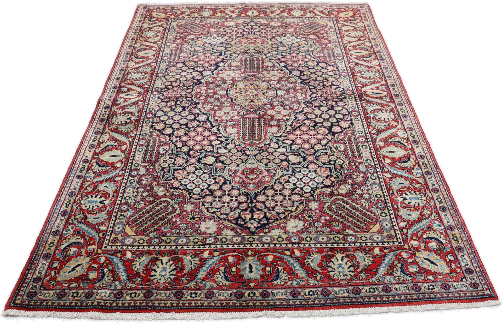 Isfahan Perserteppich antik, 130 × 205 cm, Wolle
