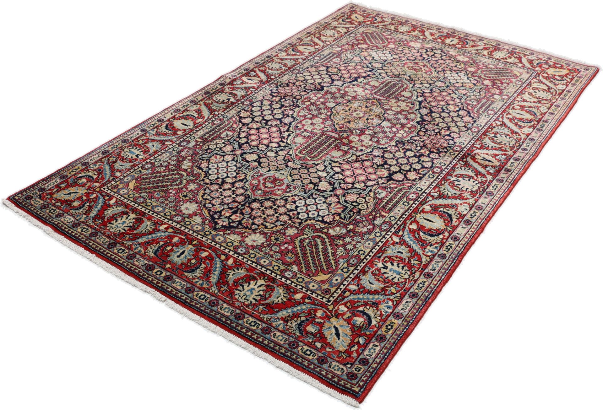 Isfahan Perserteppich antik, 130 × 205 cm, Wolle