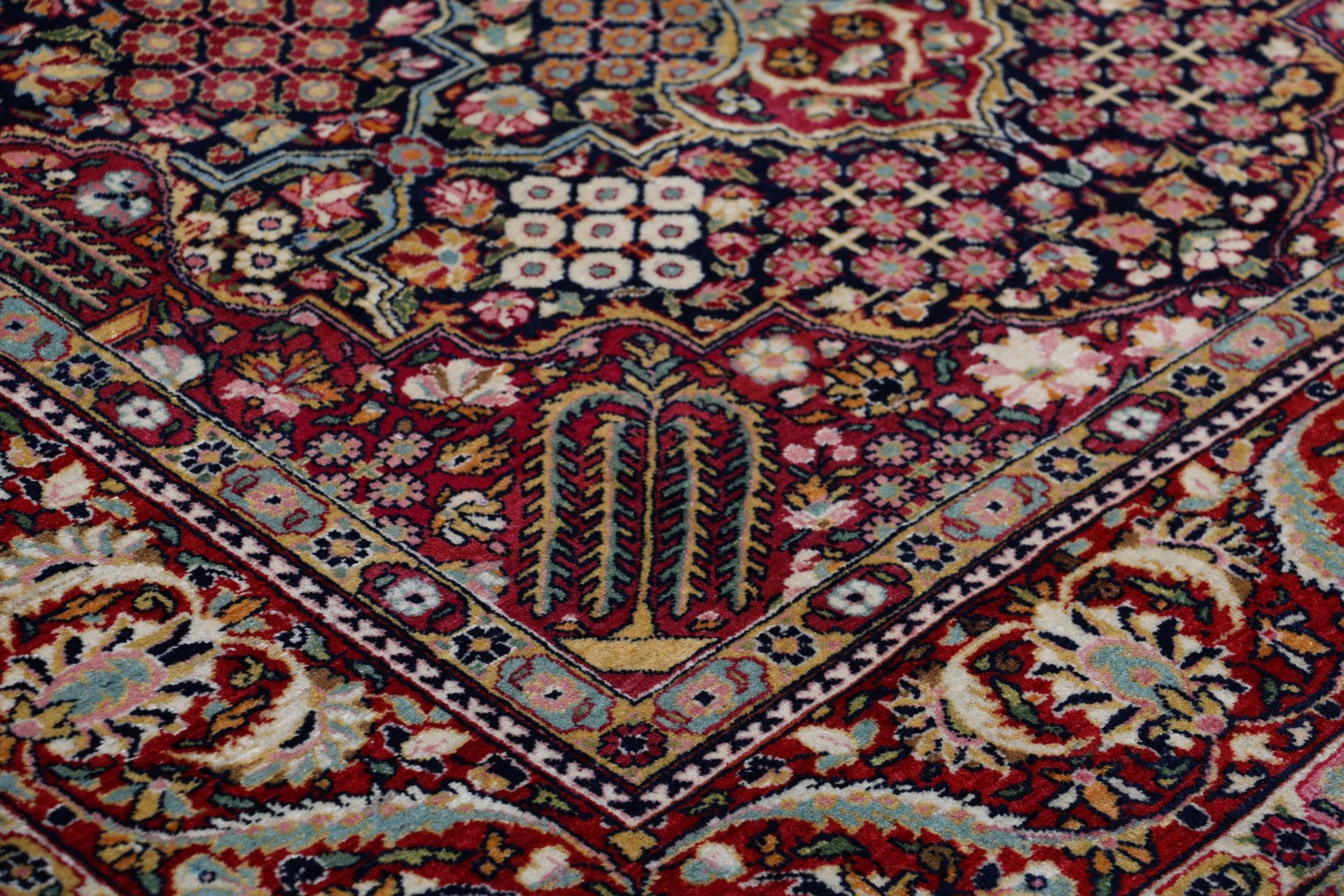 Isfahan Perserteppich antik, 130 × 205 cm, Wolle