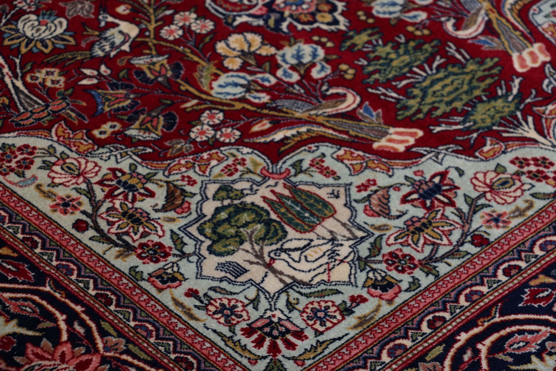 Kashan Perserteppich aus Iran, 134 × 205 cm