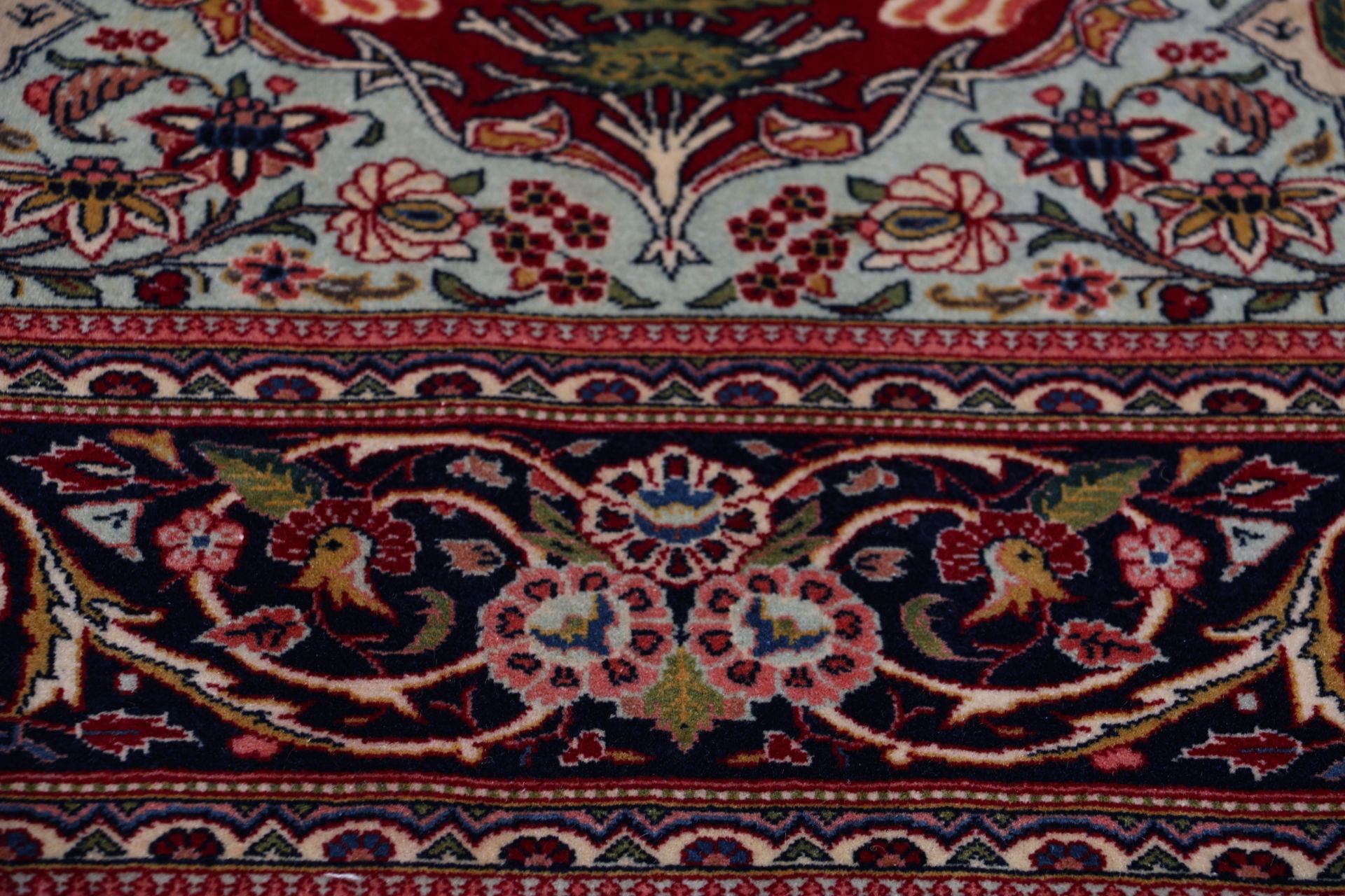 Kashan Perserteppich aus Iran, 134 × 205 cm