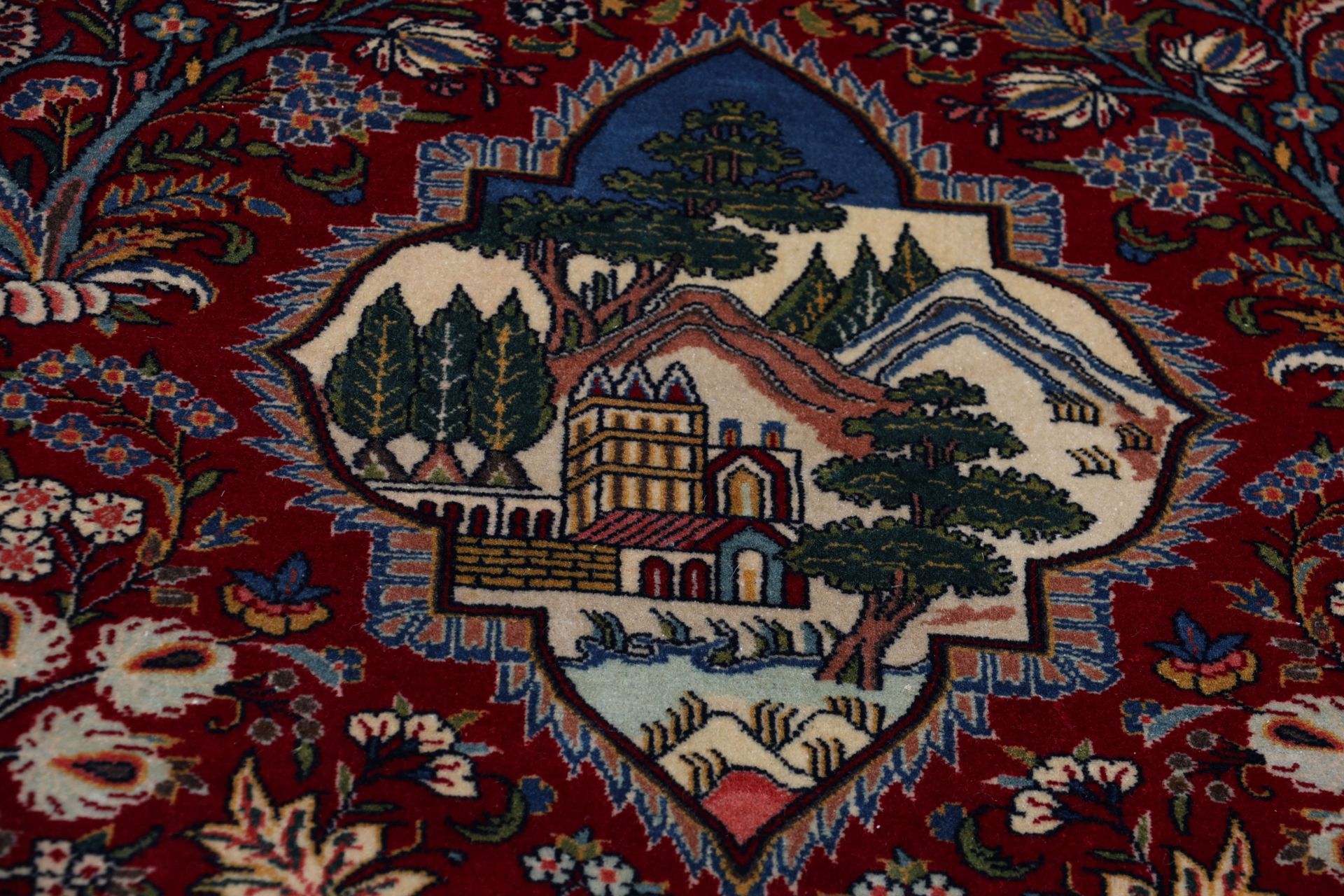 Kashan Perserteppich aus Iran, 134 × 205 cm
