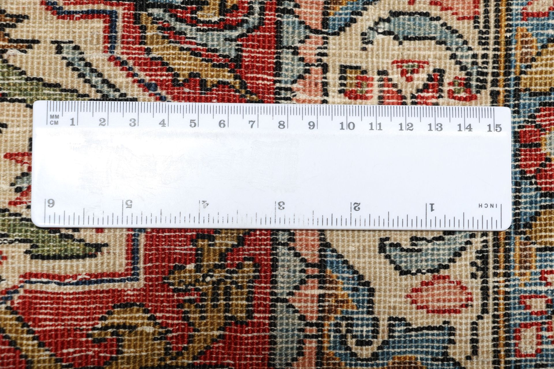 perserteppich-ghom-327-x-418-cm-schurwolle-handgeknupft-antik-8 Ghom Perserteppich 327 × 418 cm aus Wolle, handgeknüpft