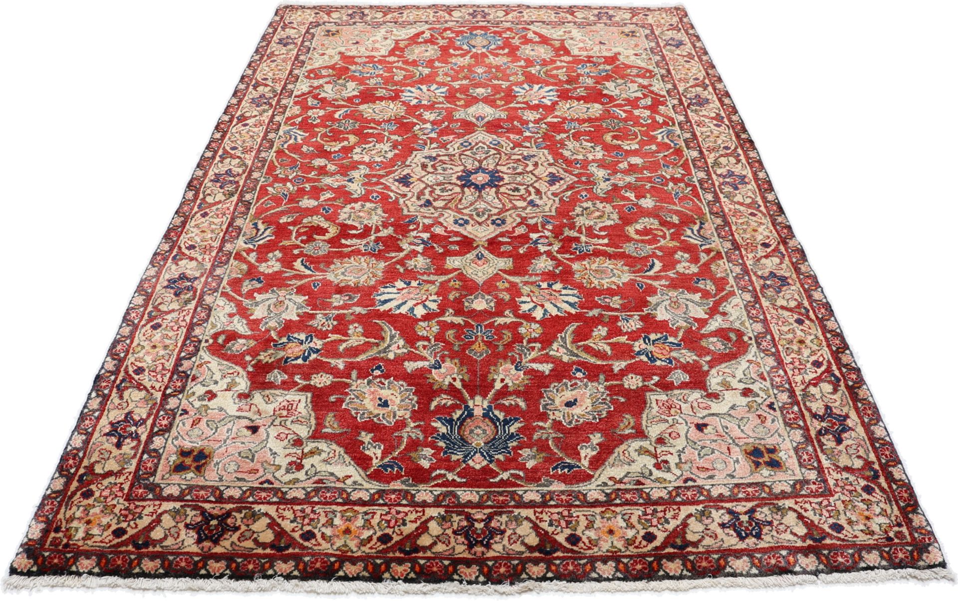 Sarough Perserteppich 135 × 210 cm aus Wolle, handgeknüpft