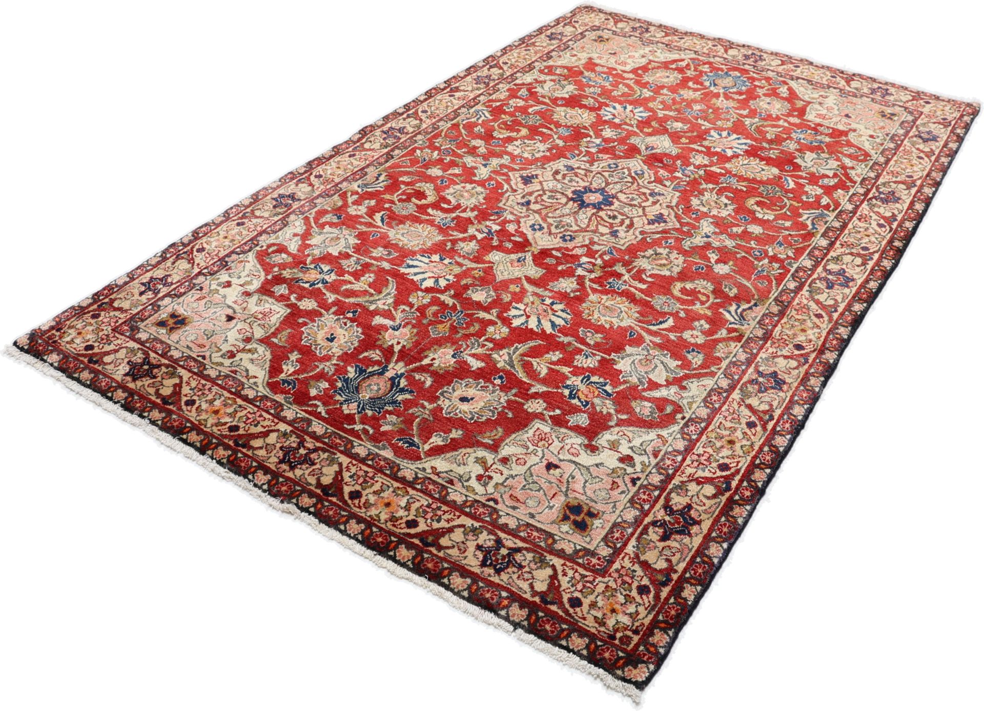 Sarough Perserteppich 135 × 210 cm aus Wolle, handgeknüpft
