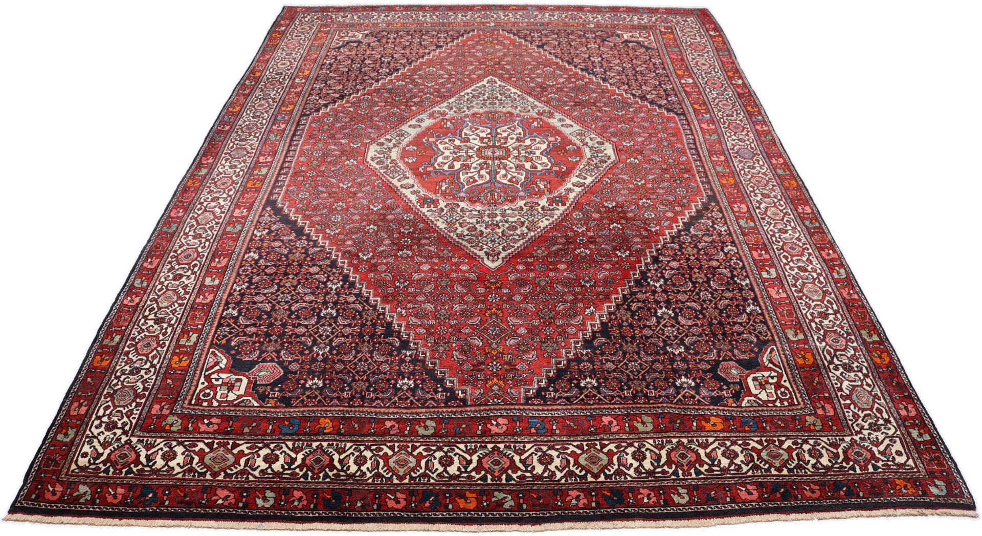 Bijar Perserteppich antik, 257 × 360 cm, Wolle