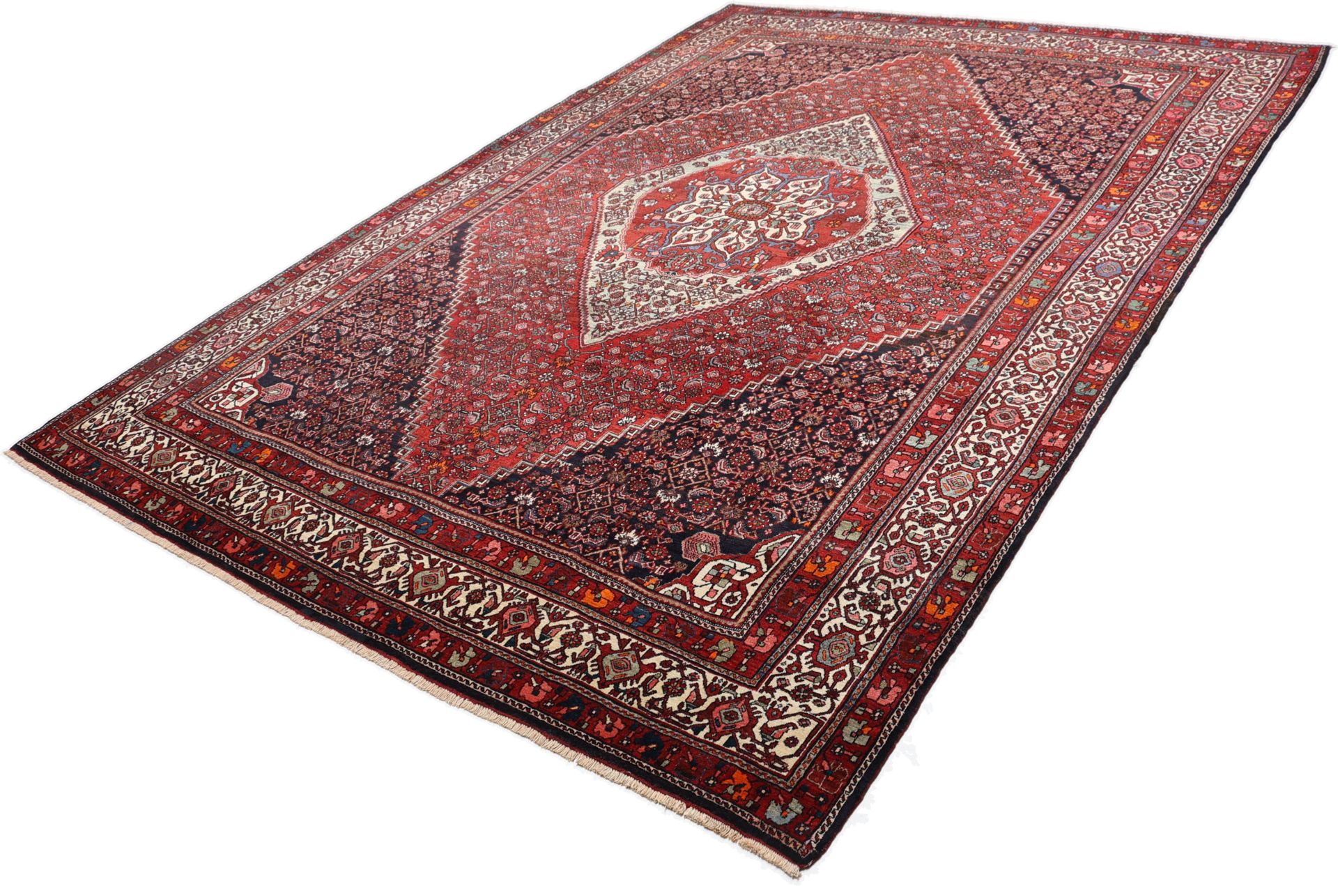 Bijar Perserteppich antik, 257 × 360 cm, Wolle