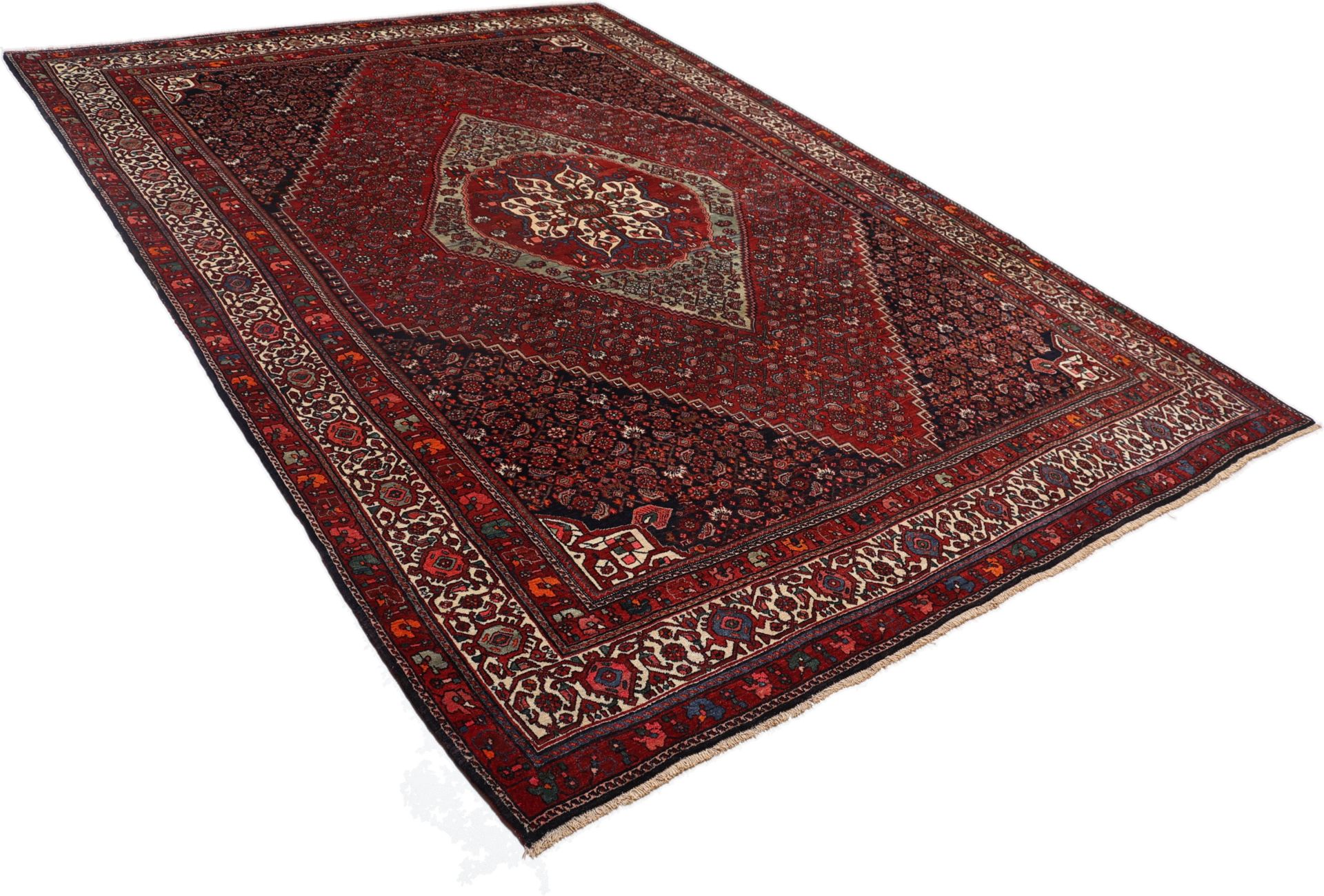 Bijar Perserteppich antik, 257 × 360 cm, Wolle