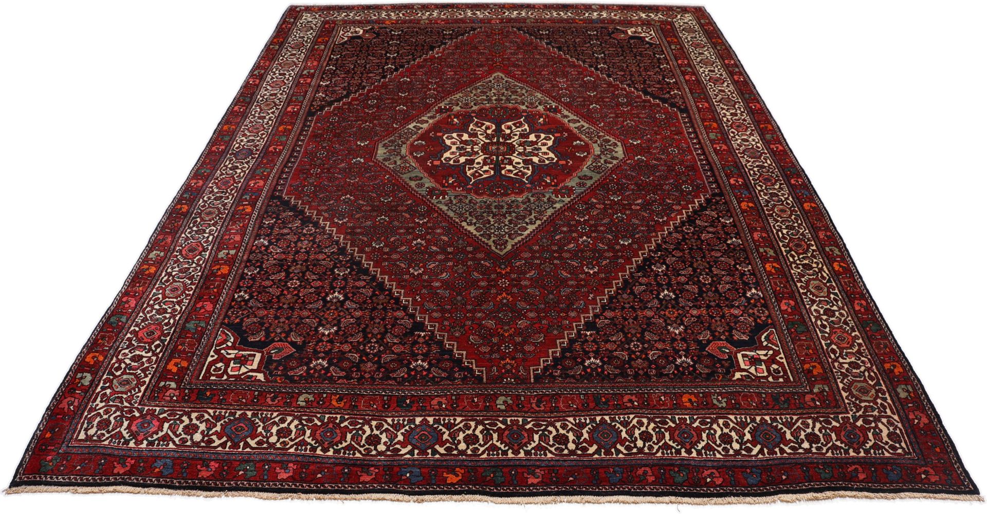 Bijar Perserteppich antik, 257 × 360 cm, Wolle