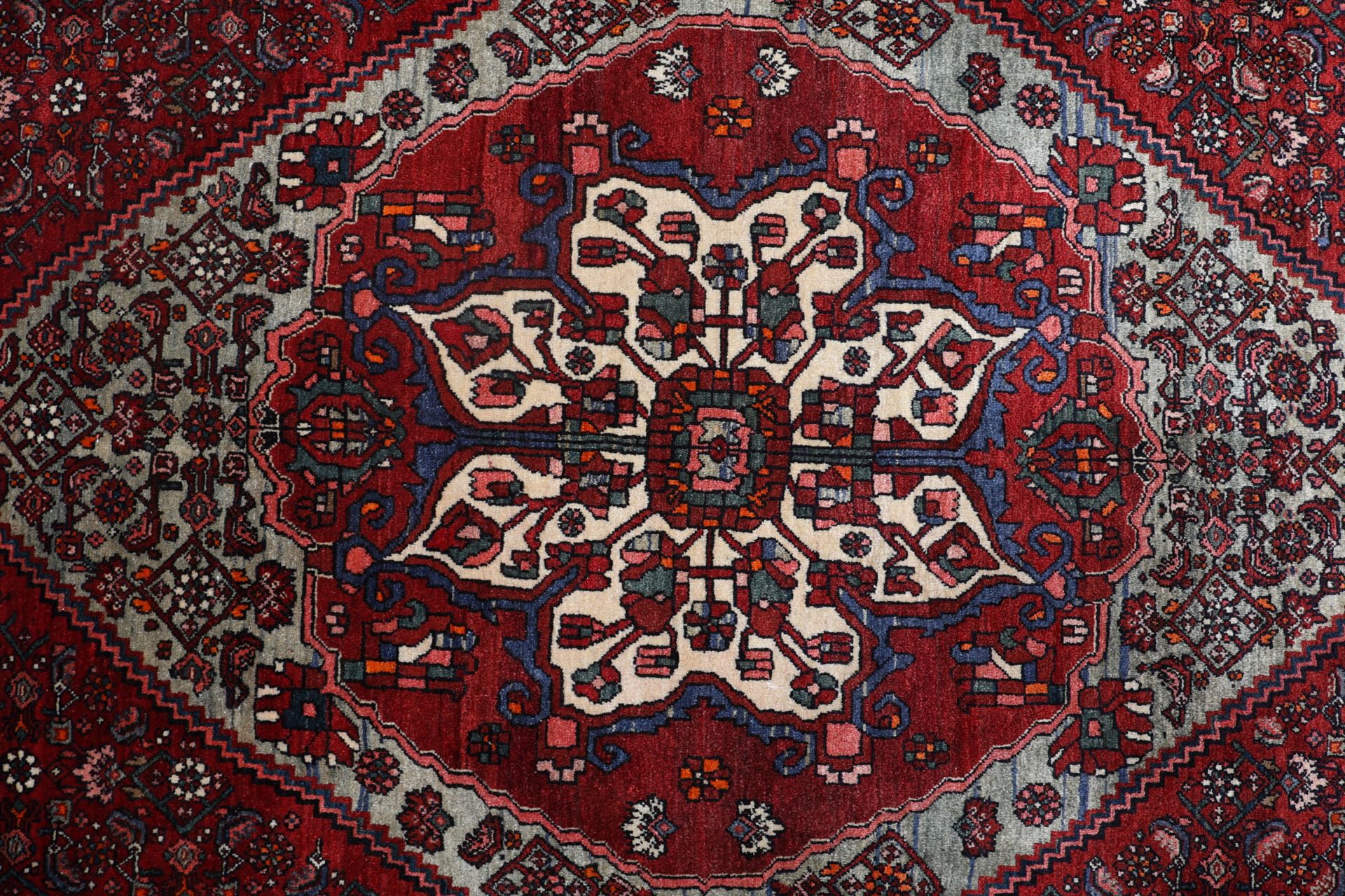 Bijar Perserteppich antik, 257 × 360 cm, Wolle