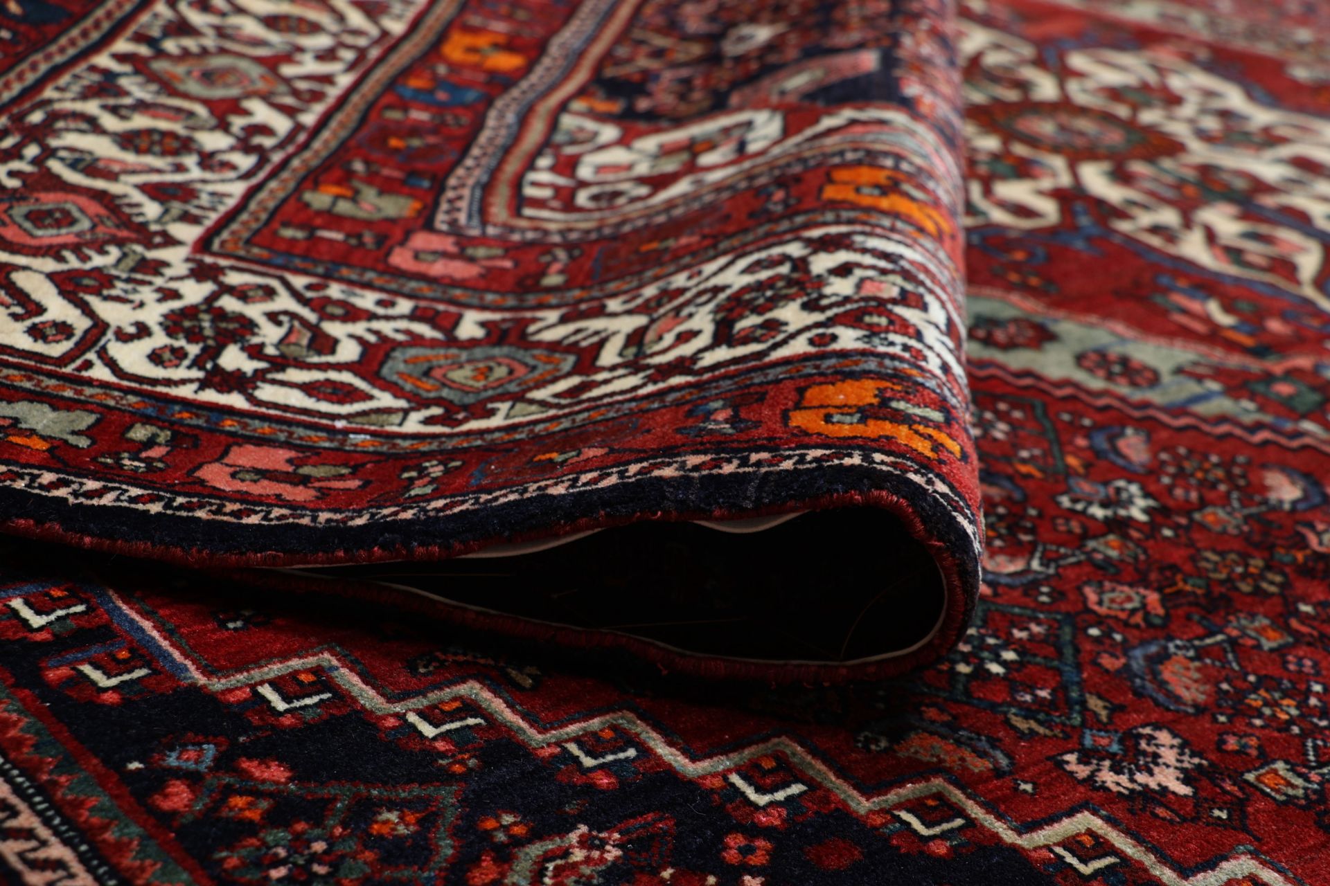 Bijar Perserteppich antik, 257 × 360 cm, Wolle