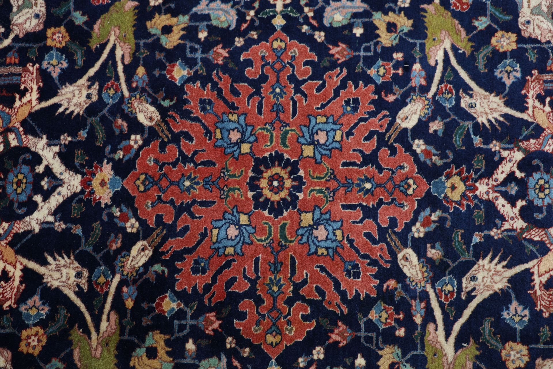Täbriz Perserteppich antik, 203 × 263 cm, Wolle & Seide