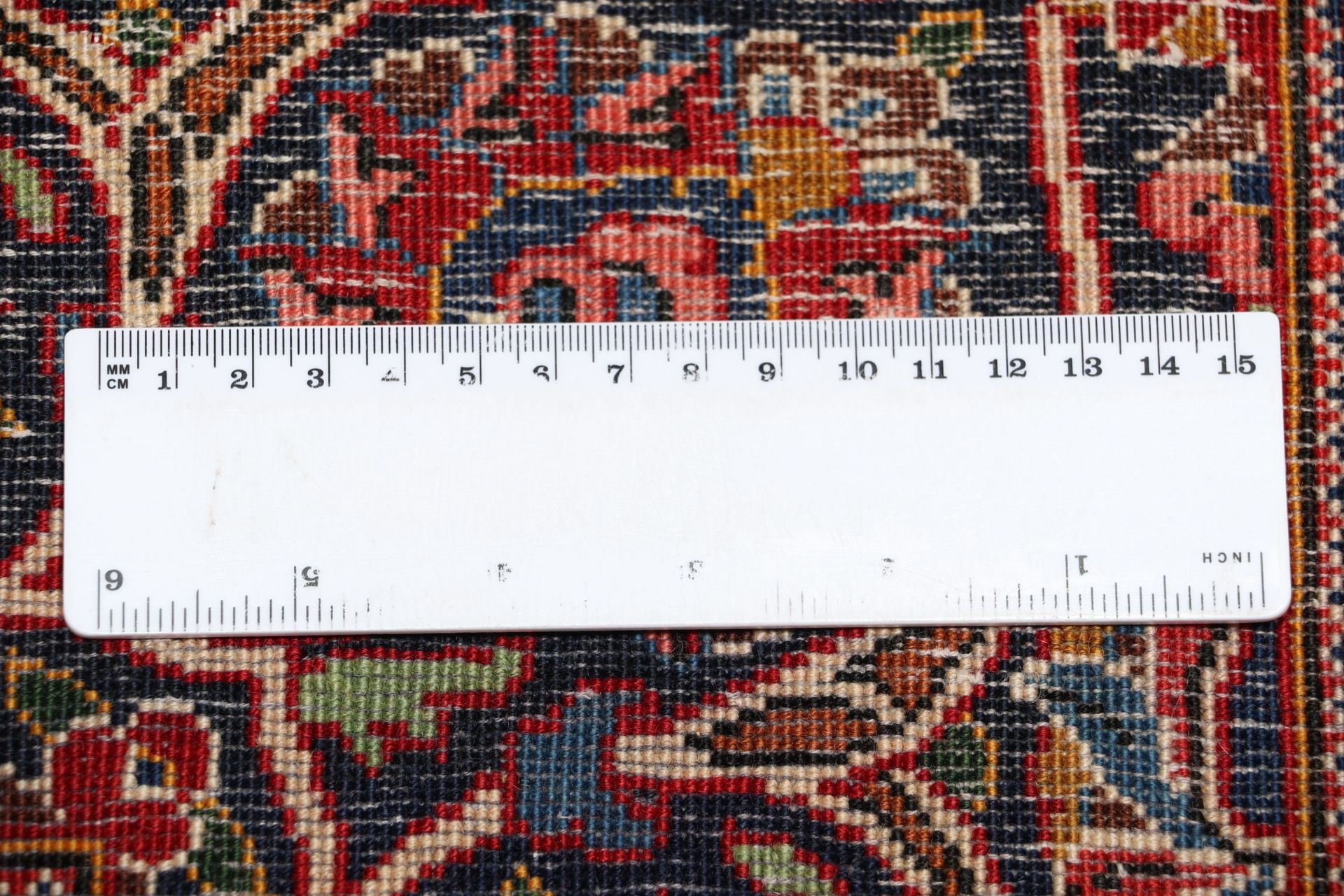 Kashan Perserteppich 140 × 220 cm aus Wolle, handgeknüpft