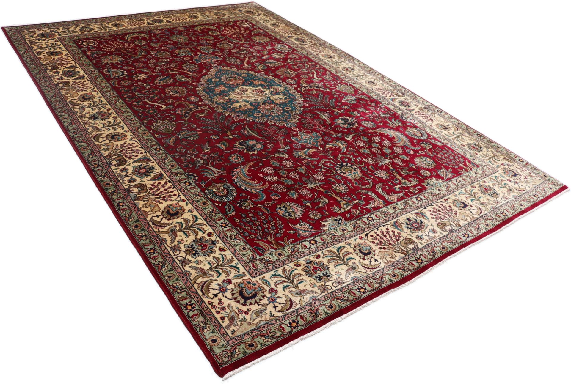Handgeknüpfter Täbriz Perserteppich, 240 × 345 cm, Wolle