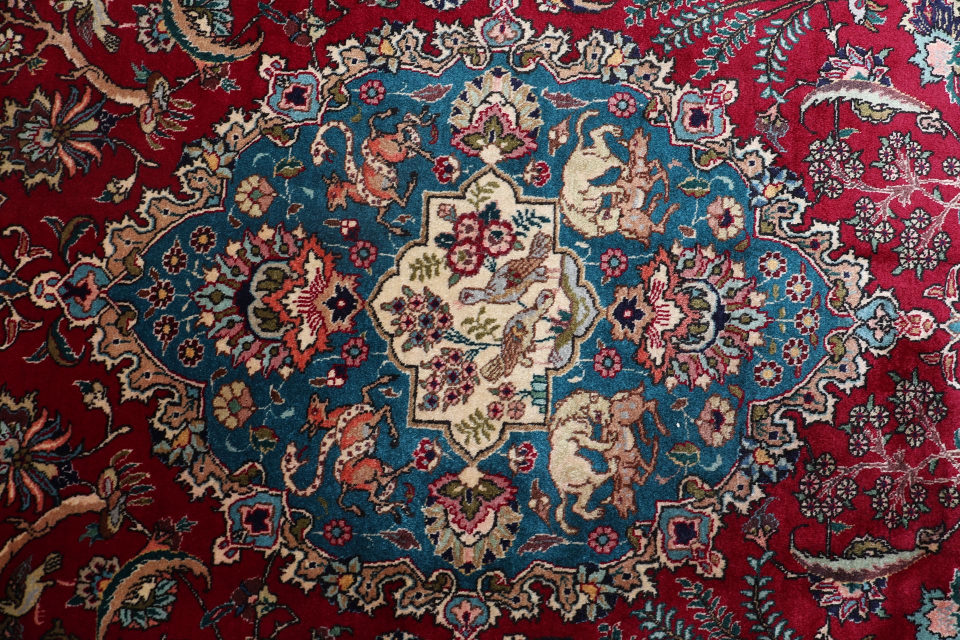 Handgeknüpfter Täbriz Perserteppich, 240 × 345 cm, Wolle