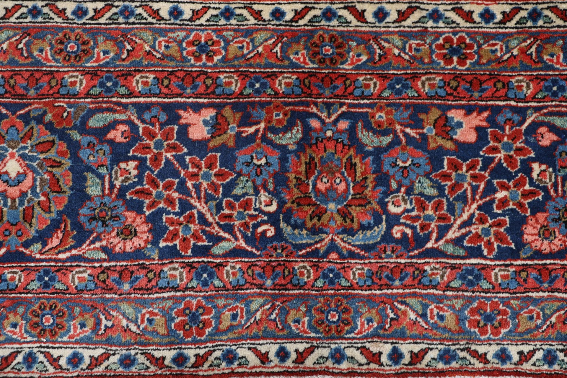 Kashan Perserteppich antik, 270 × 370 cm, Wolle