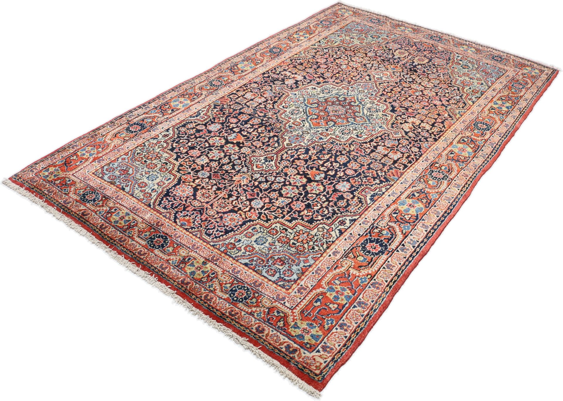 Sarough Perserteppich antik, 127 × 205 cm, Wolle