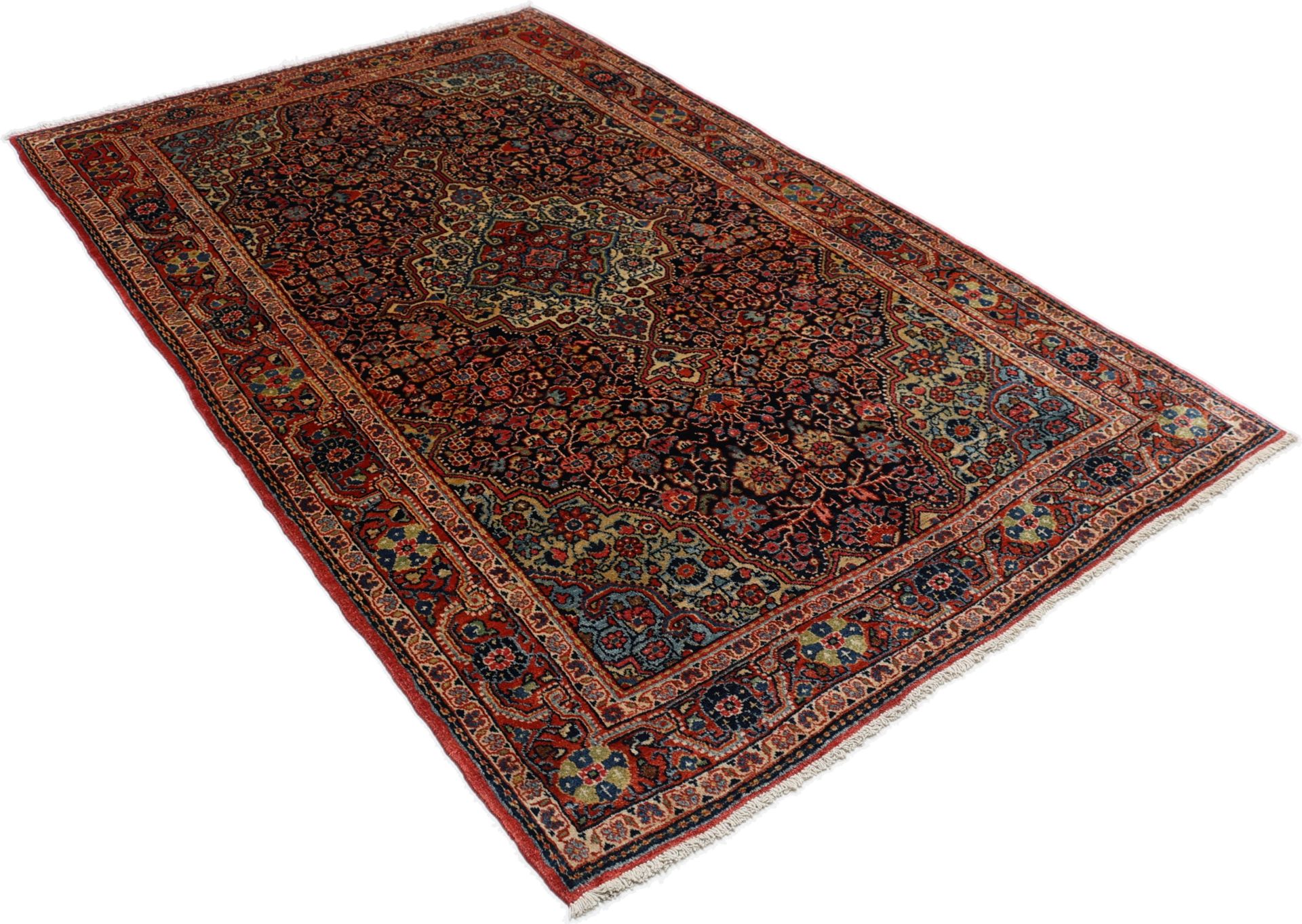 Sarough Perserteppich antik, 127 × 205 cm, Wolle