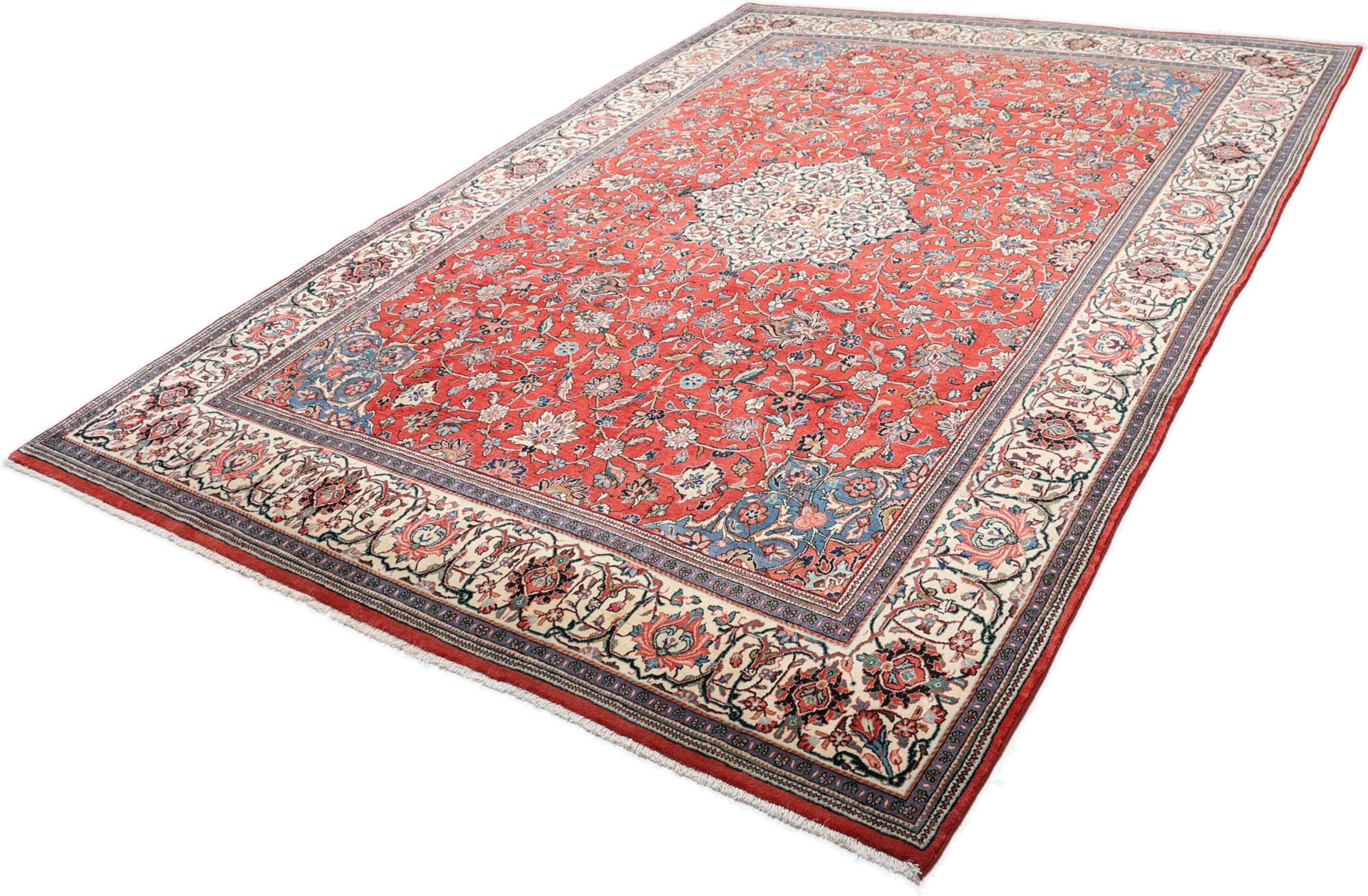 Handgeknüpfter Sarough Perserteppich, 256 × 372 cm, Wolle