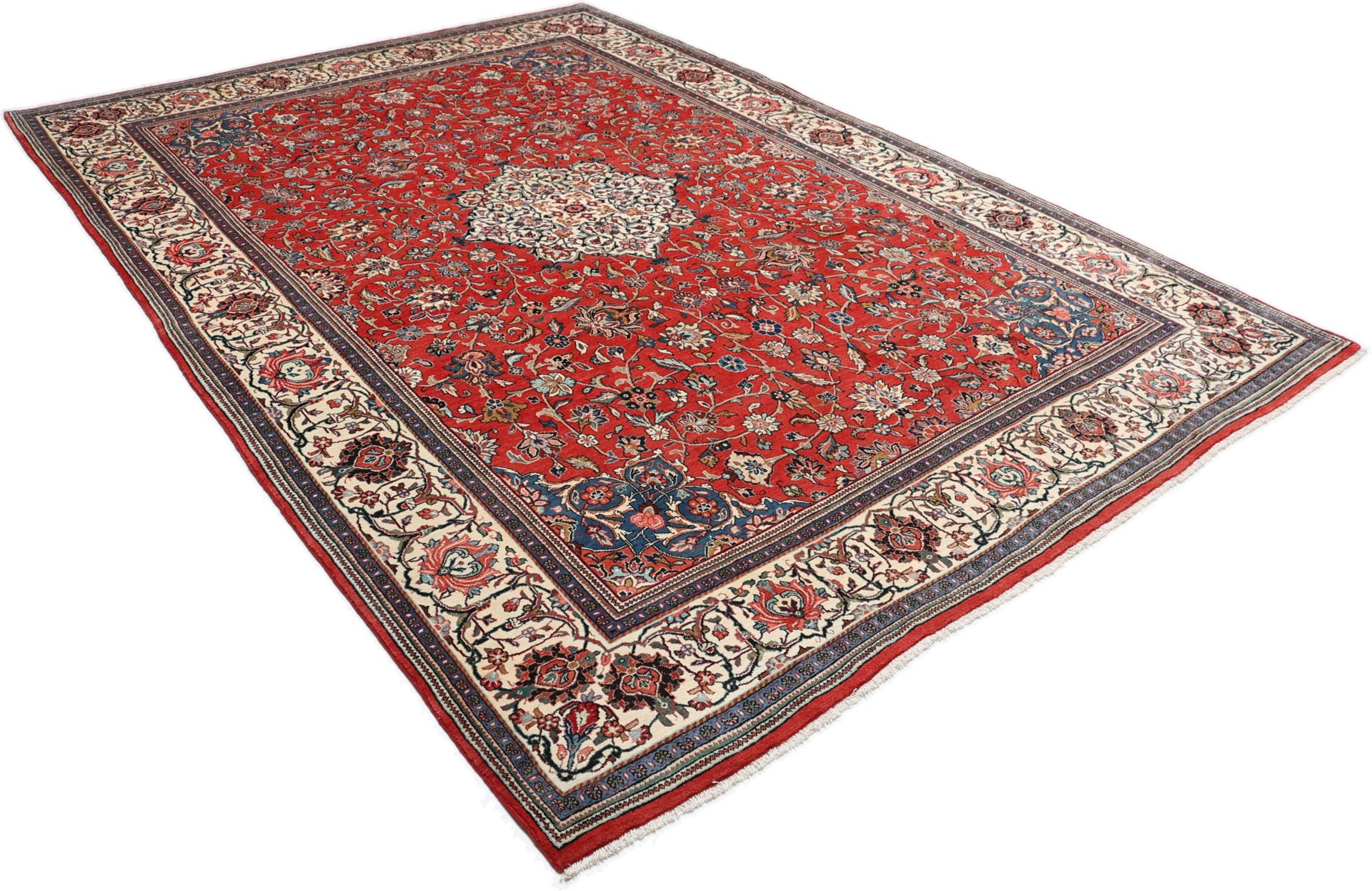 Handgeknüpfter Sarough Perserteppich, 256 × 372 cm, Wolle