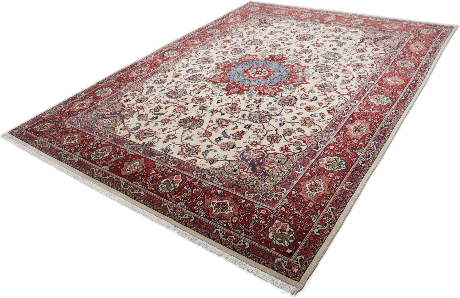 perserteppich-sarough-270-x-362-cm-schurwolle-handgeknupft-vintage-11 Handgeknüpfter Sarough Perserteppich 270 × 362 cm