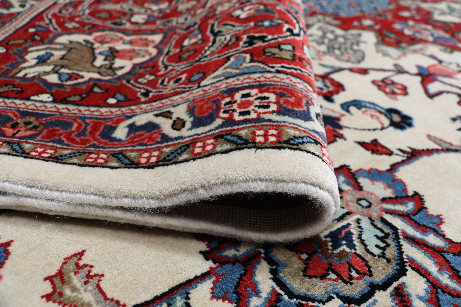 perserteppich-sarough-270-x-362-cm-schurwolle-handgeknupft-vintage-19 Handgeknüpfter Sarough Perserteppich 270 × 362 cm