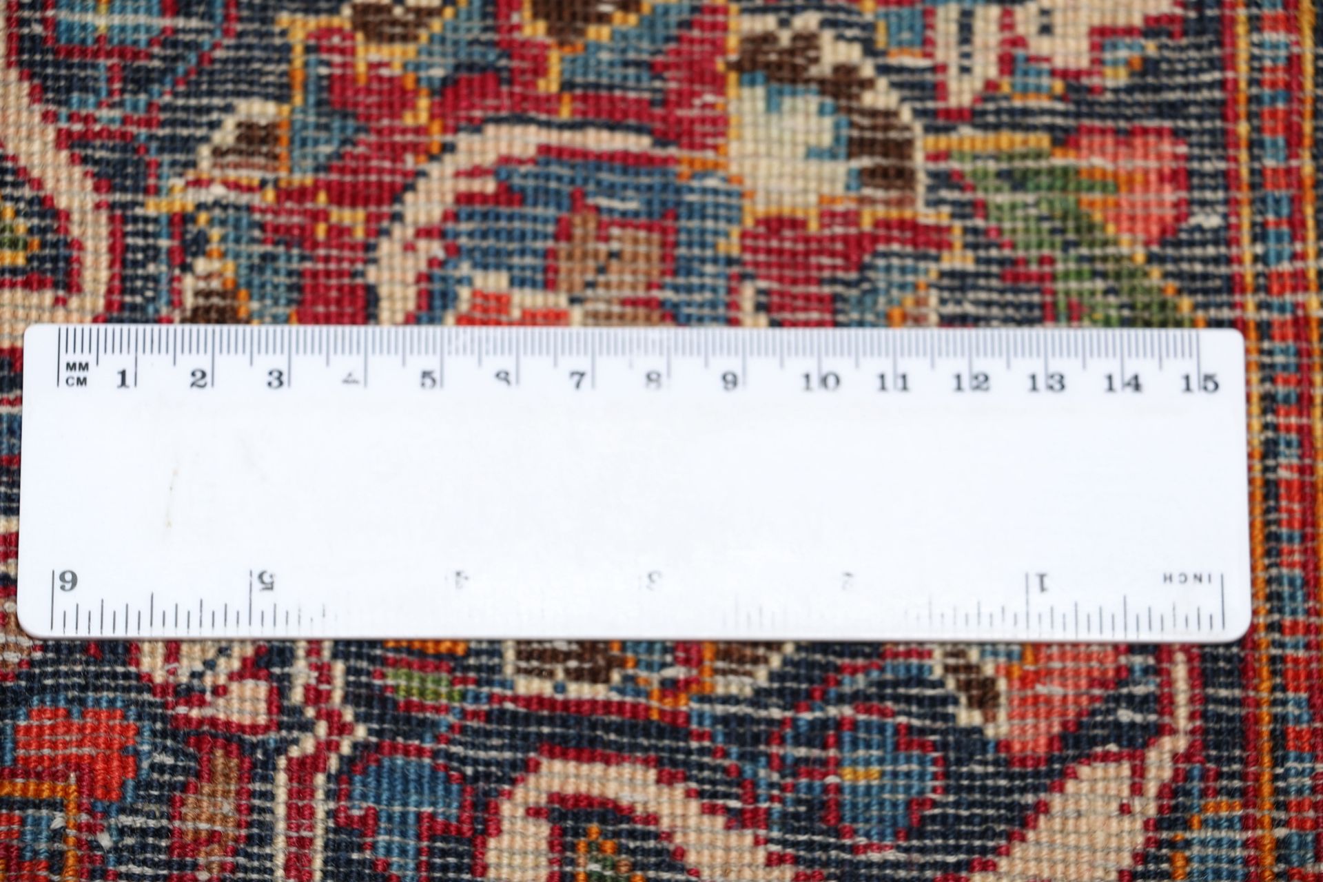 Kashan Perserteppich 133 × 219 cm aus Wolle, handgeknüpft