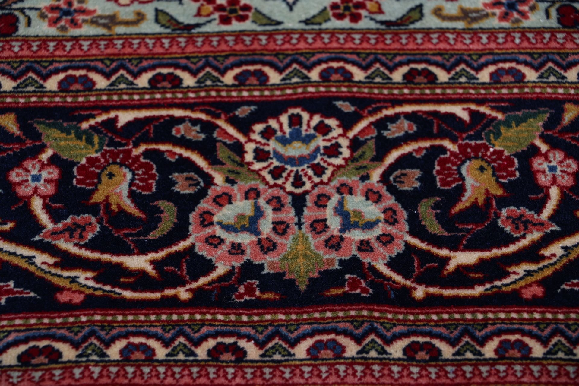 Kashan Perserteppich 130 × 205 cm aus Wolle, handgeknüpft