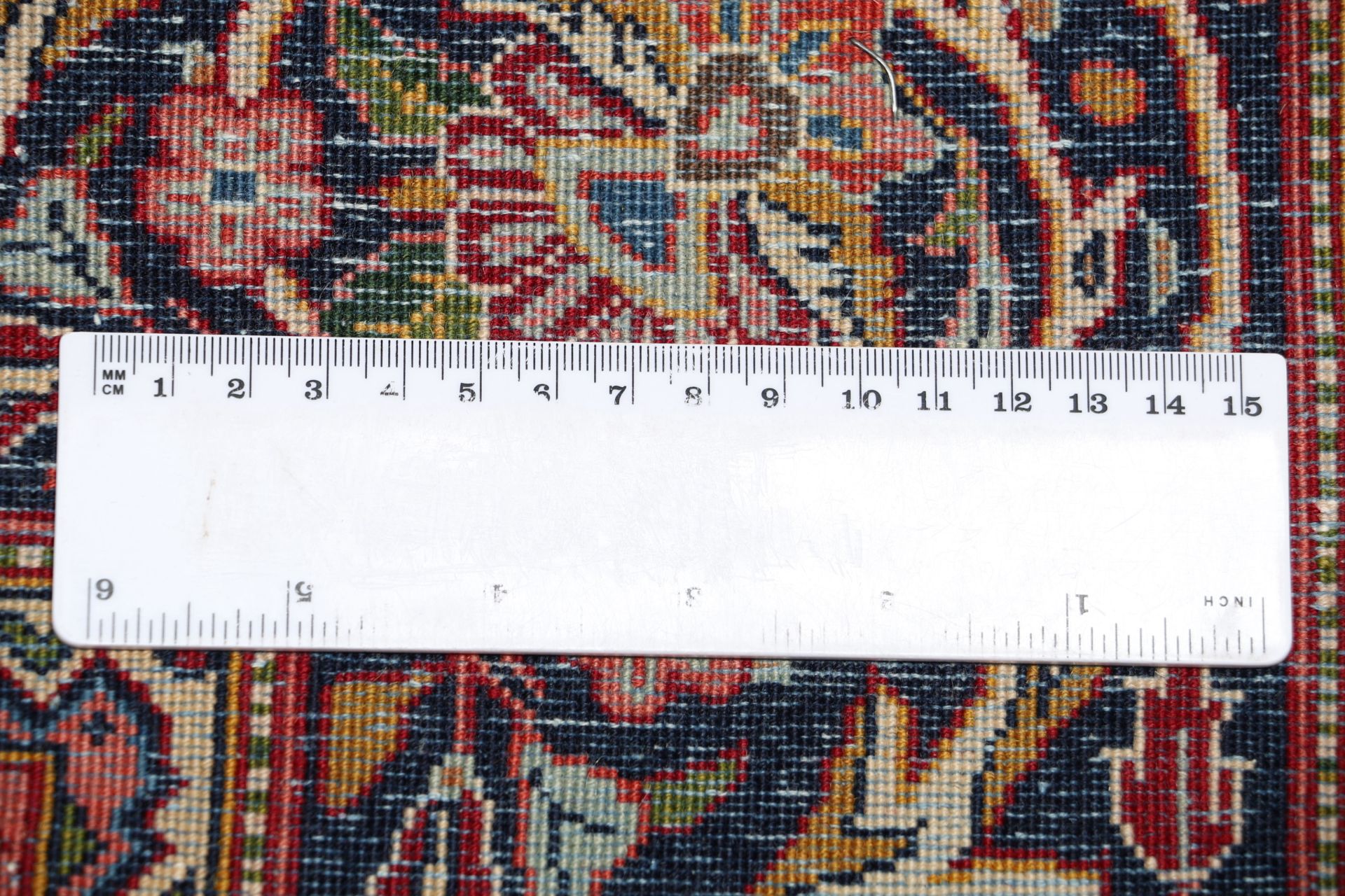 Kashan Perserteppich 130 × 205 cm aus Wolle, handgeknüpft