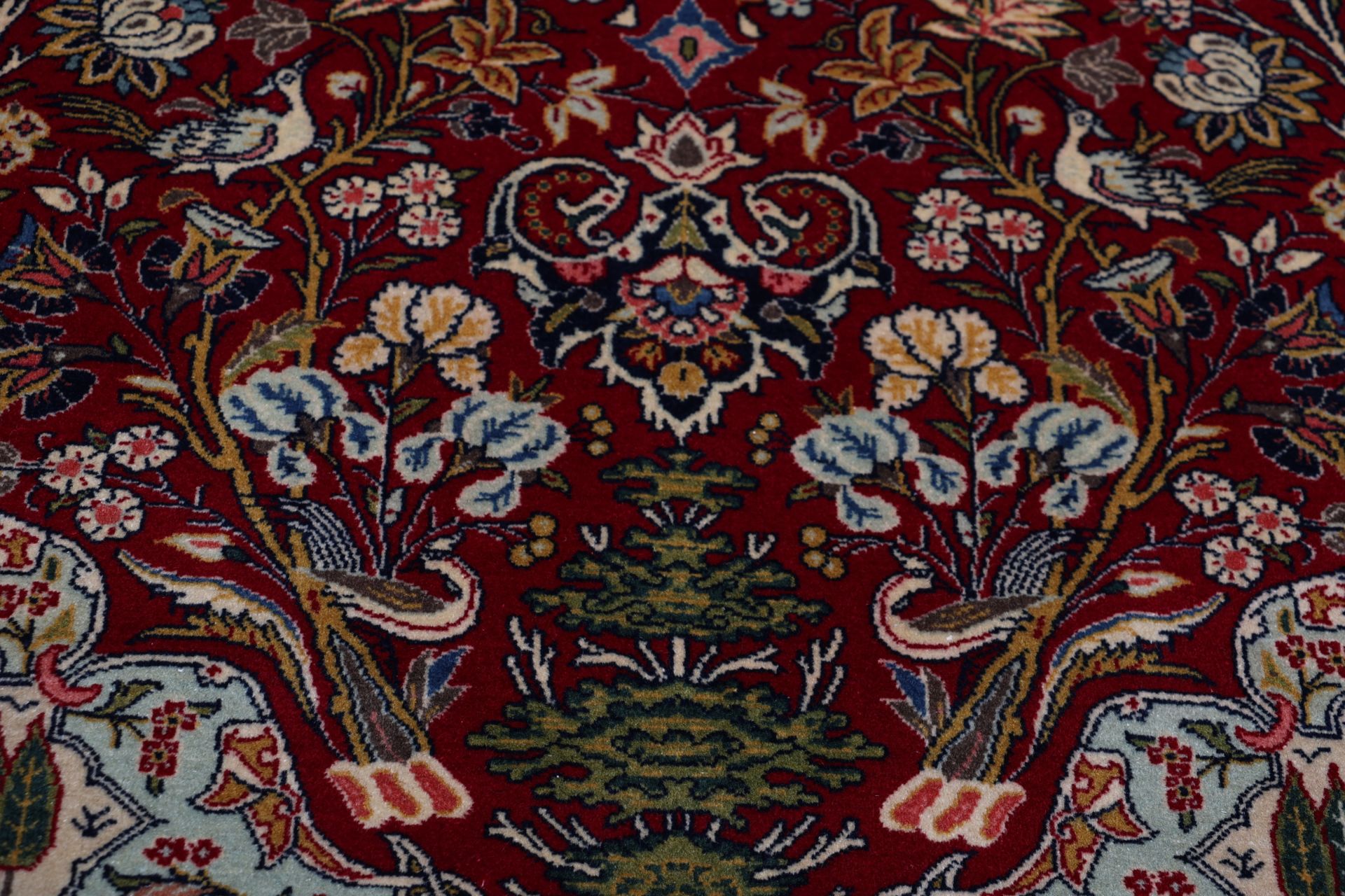 Kashan Perserteppich 130 × 205 cm aus Wolle, handgeknüpft