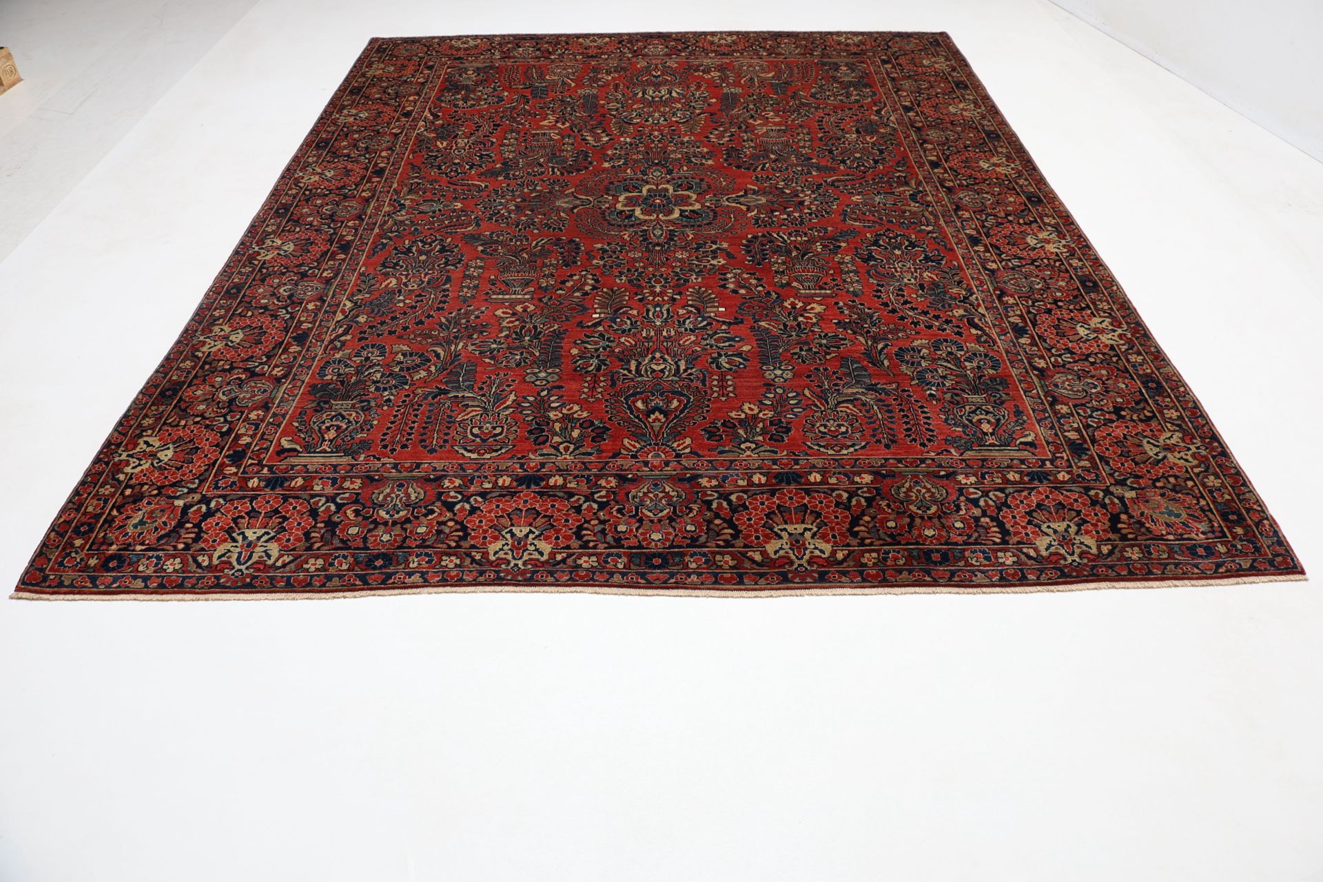 Sarough Perserteppich antik, 267 × 345 cm, Wolle