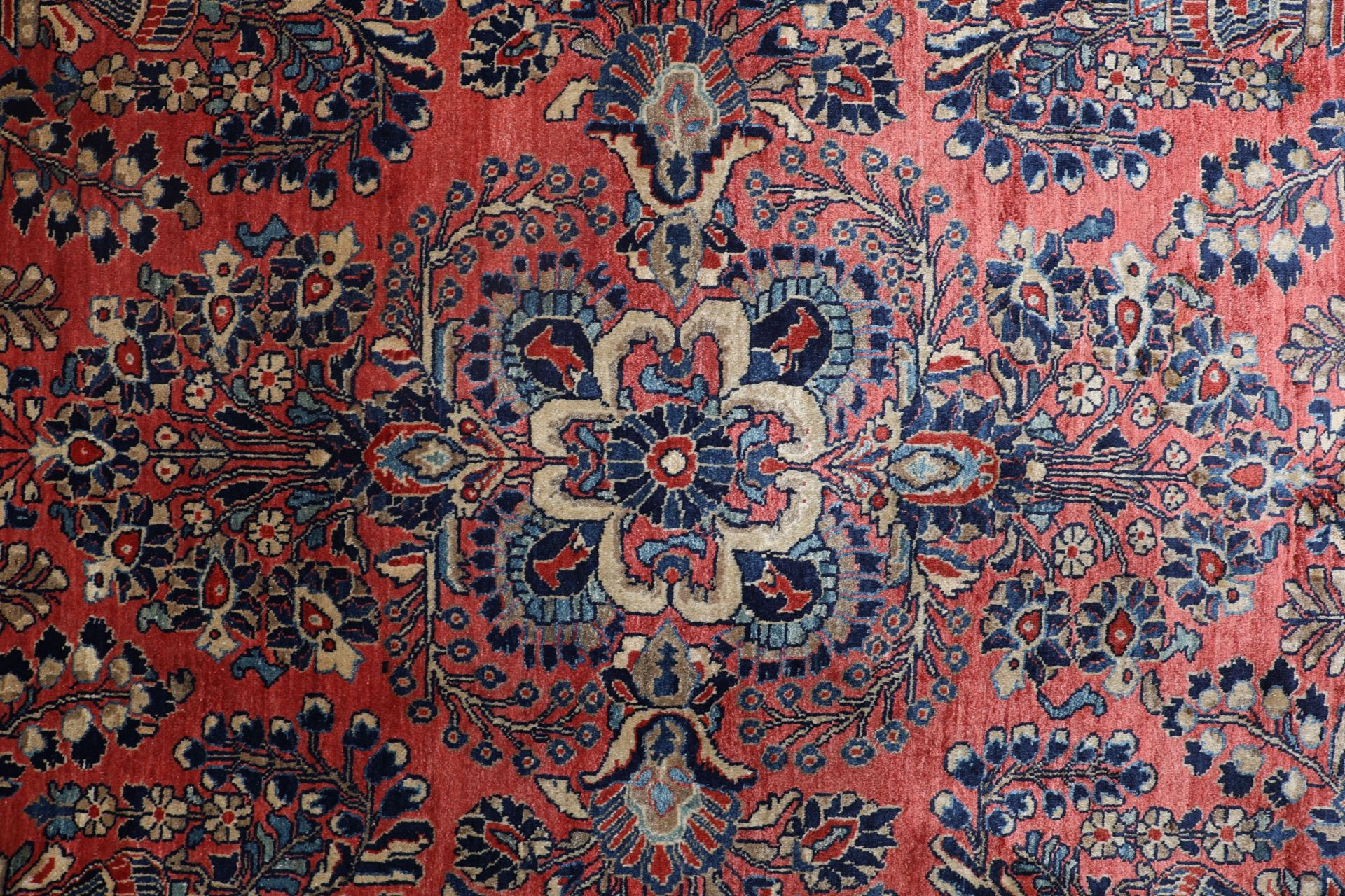 Sarough Perserteppich antik, 267 × 345 cm, Wolle