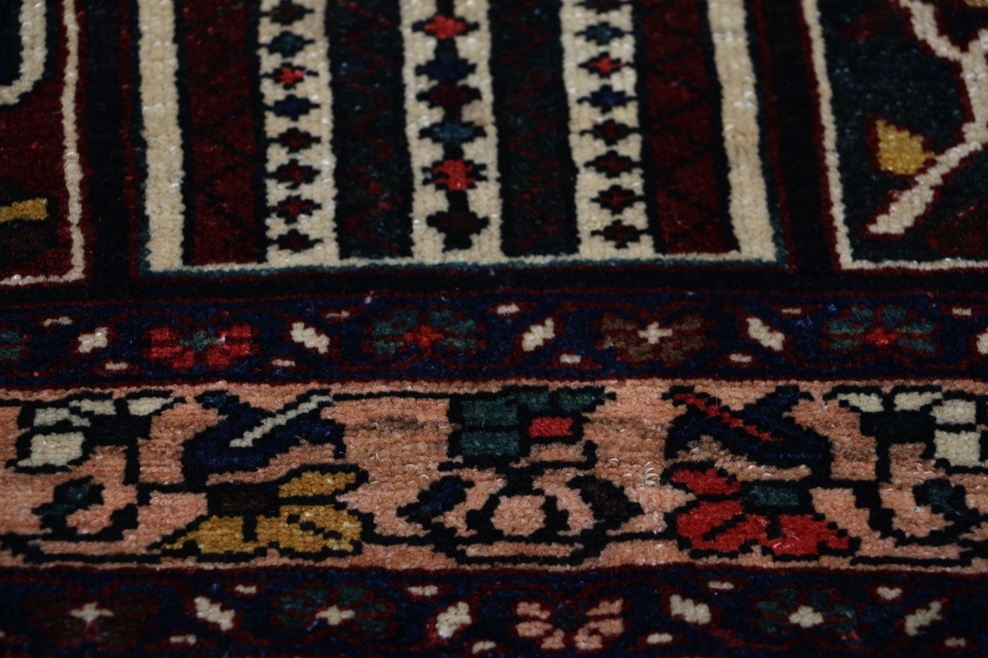 Antiker Bakhtiari Perserteppich, 162 × 205 cm, Wolle