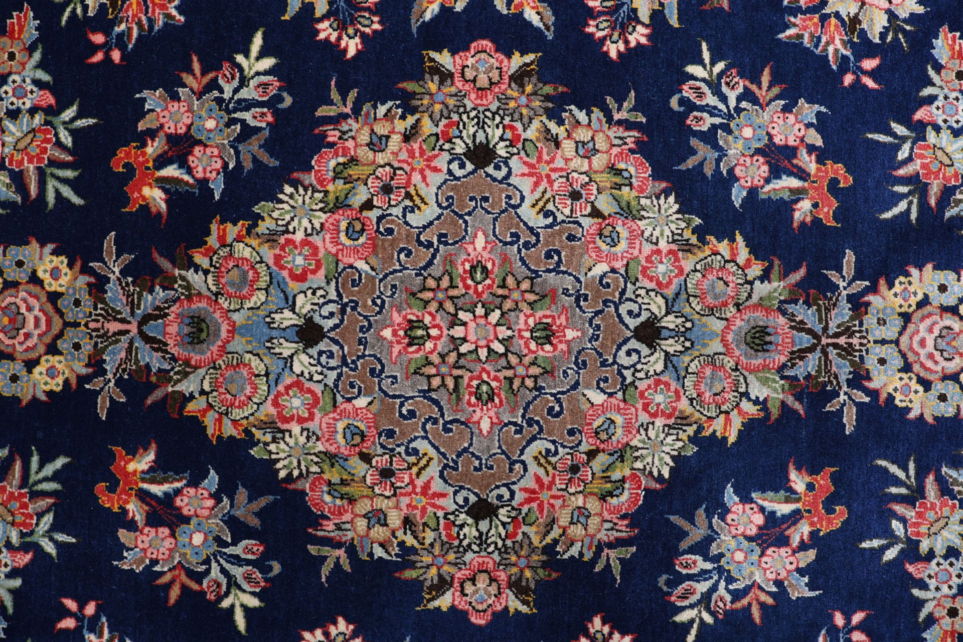 Handgeknüpfter Ghom Perserteppich, 257 × 380 cm, Wolle