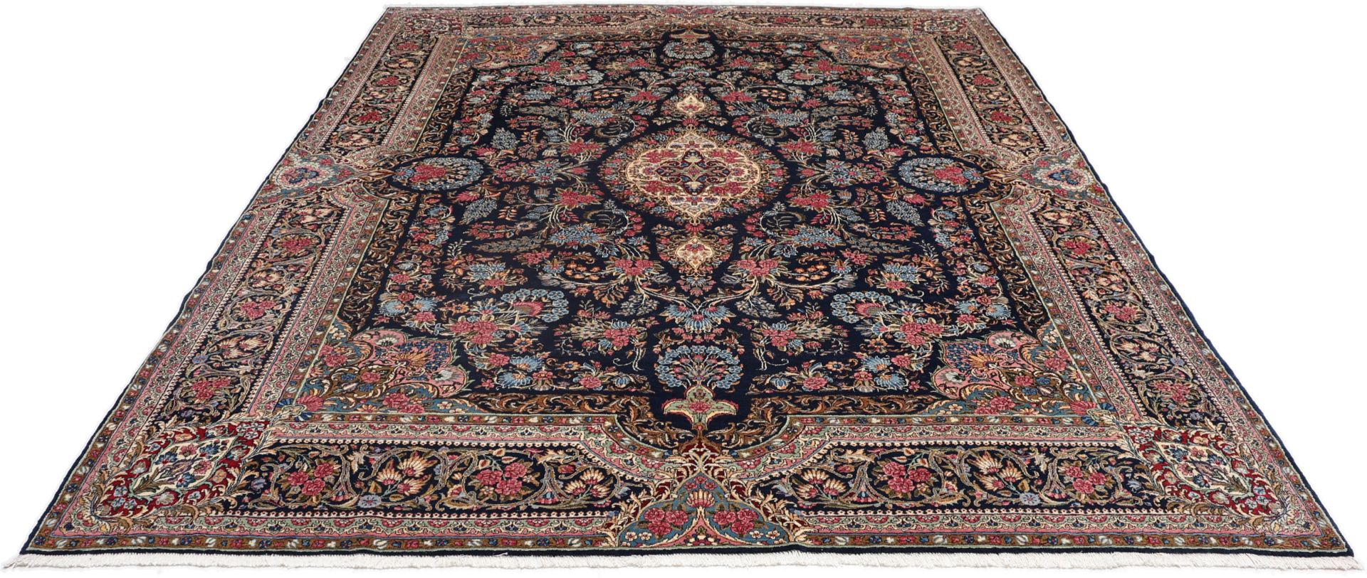 Handgeknüpfter Kerman Perserteppich, 280 × 360 cm, Wolle